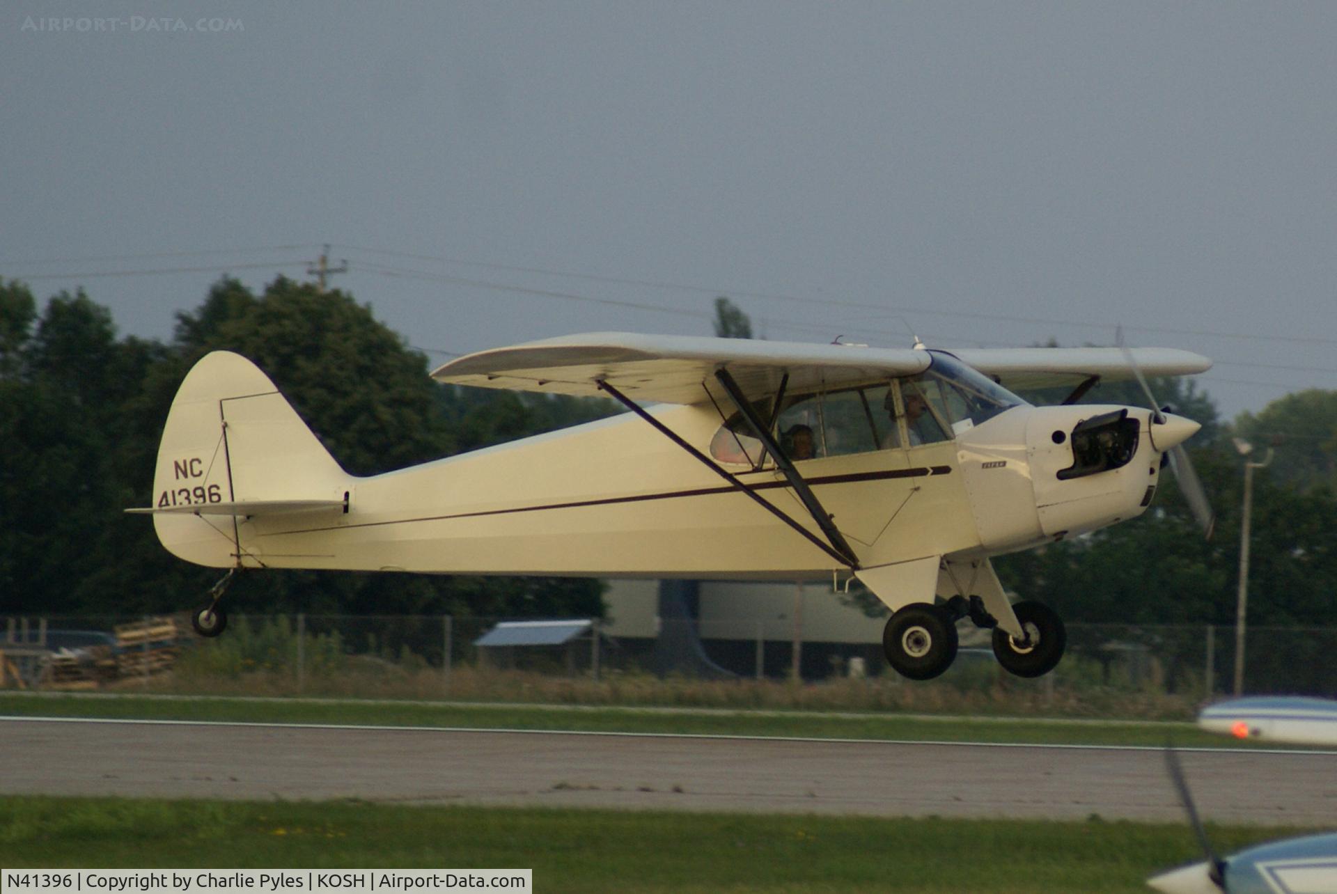 N41396, 1941 Piper J5A Cub Cruiser C/N 5-1357, Arriving at Airventure 2008