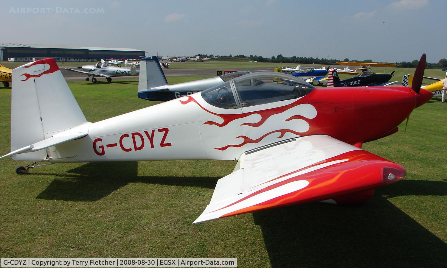 G-CDYZ, 2007 Vans RV-7 C/N PFA 323-14276, Participant in the 2008 RV Fly-in at North Weald Uk