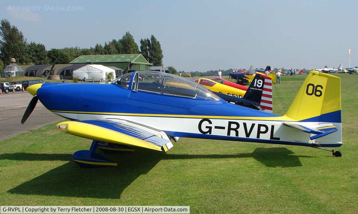 G-RVPL, 2006 Vans RV-8 C/N PFA 303-13885, Participant in the 2008 RV Fly-in at North Weald Uk