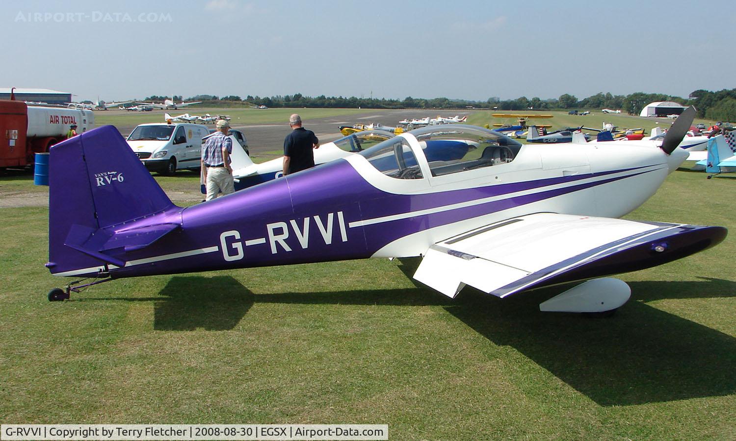 G-RVVI, 2000 Vans RV-6 C/N PFA 181-12418, Participant in the 2008 RV Fly-in at North Weald Uk