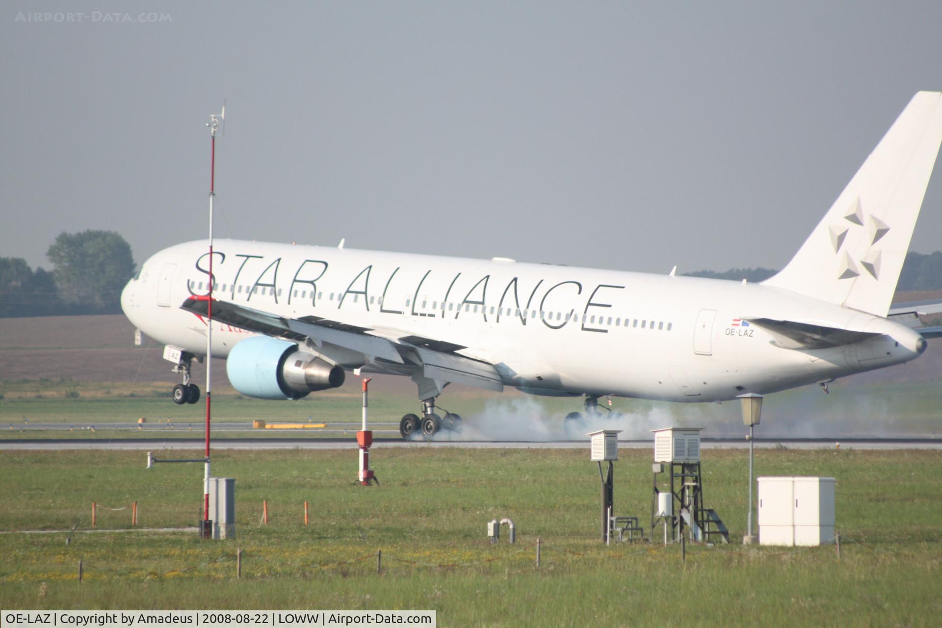 OE-LAZ, 1999 Boeing 767-3Z9 C/N 30331, Boeing 767 landing RWY16
