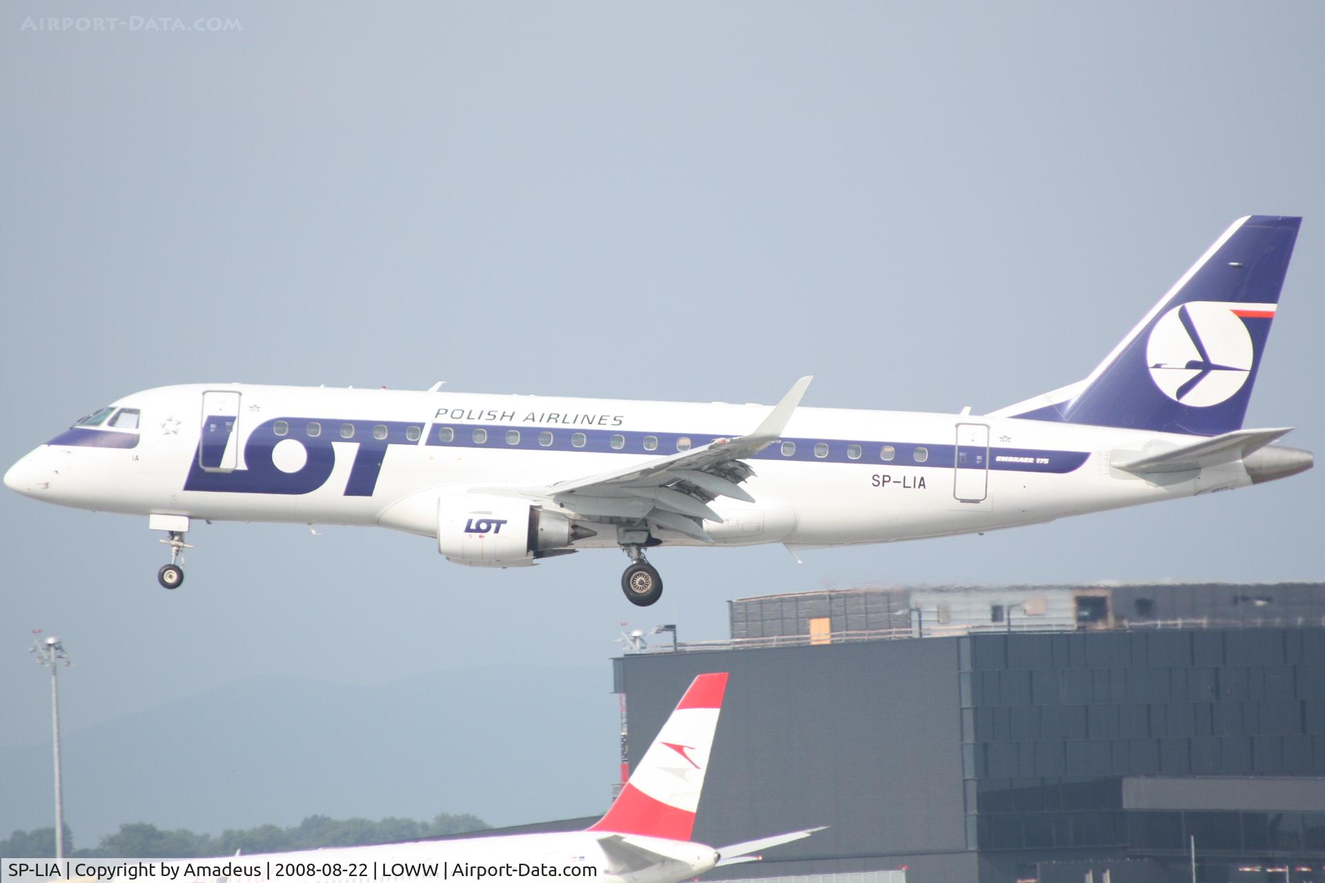 SP-LIA, 2006 Embraer 175STD (ERJ-170-200STD) C/N 17000125, Embraer EMB-175 landing RWY16