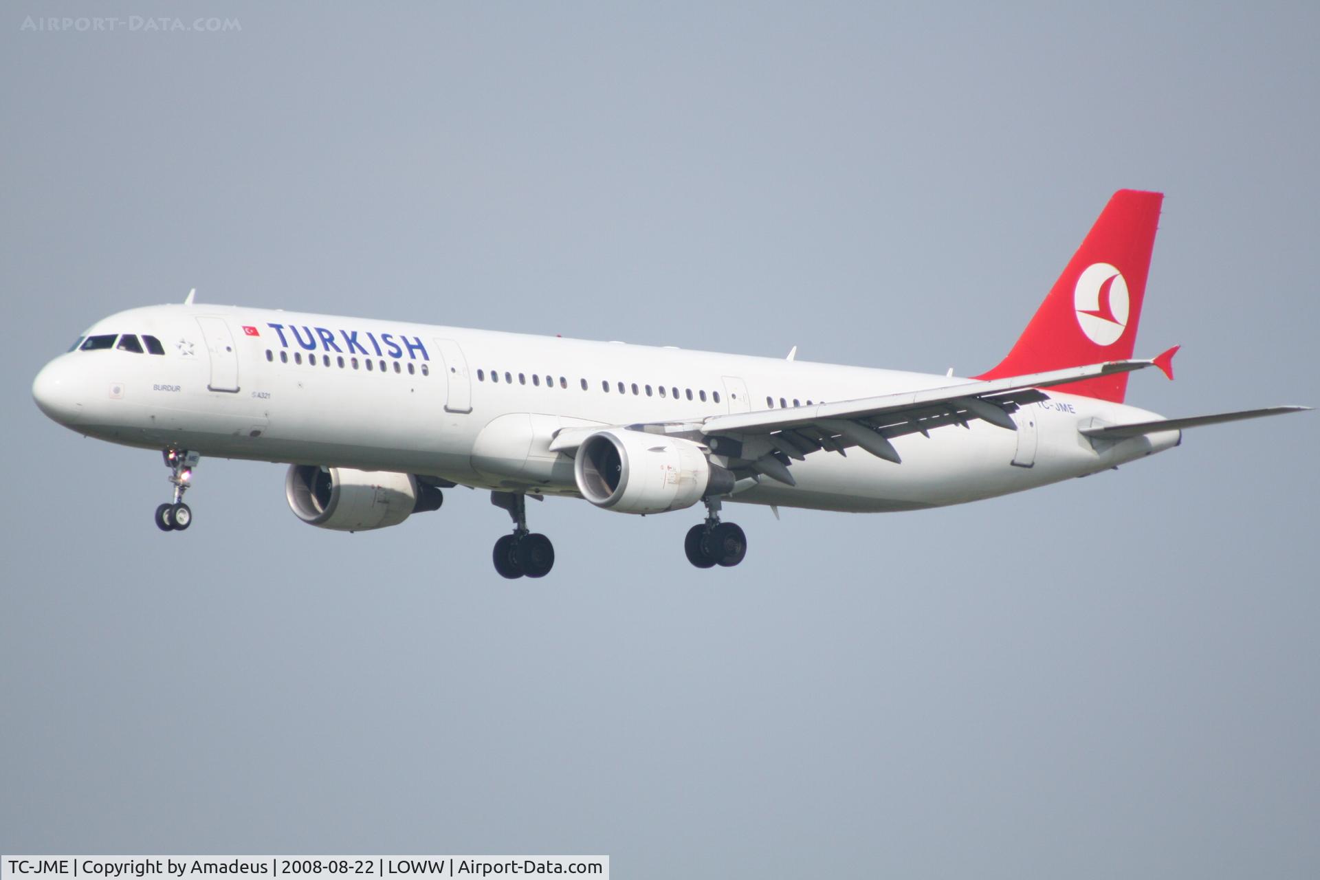 TC-JME, 2000 Airbus A321-211 C/N 1219, Airbus A321 landing RWY16