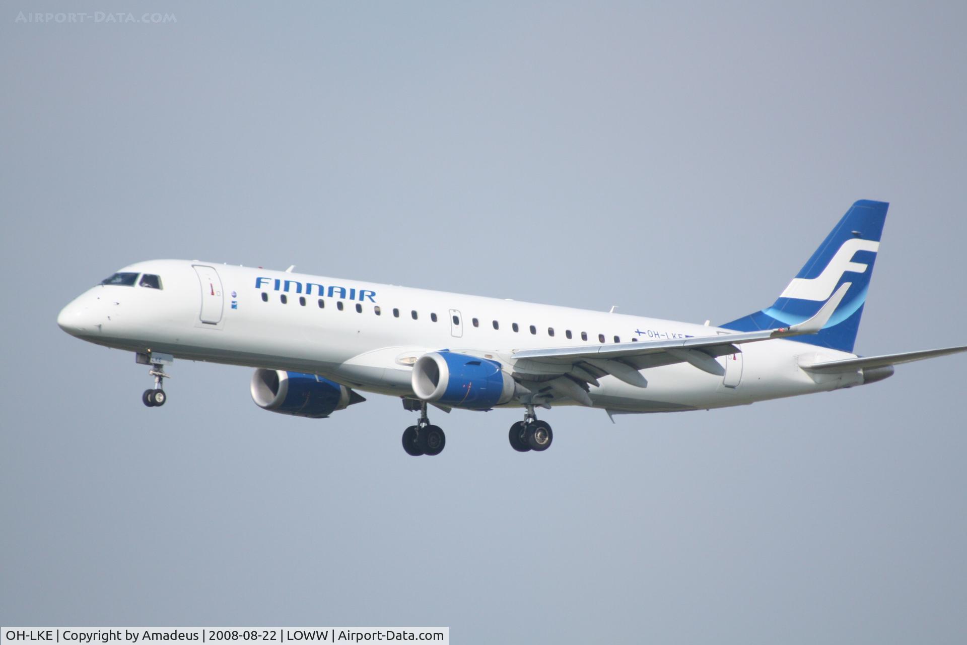OH-LKE, 2007 Embraer 190LR (ERJ-190-100LR) C/N 19000059, Embraer EMB-190 landing RWY16