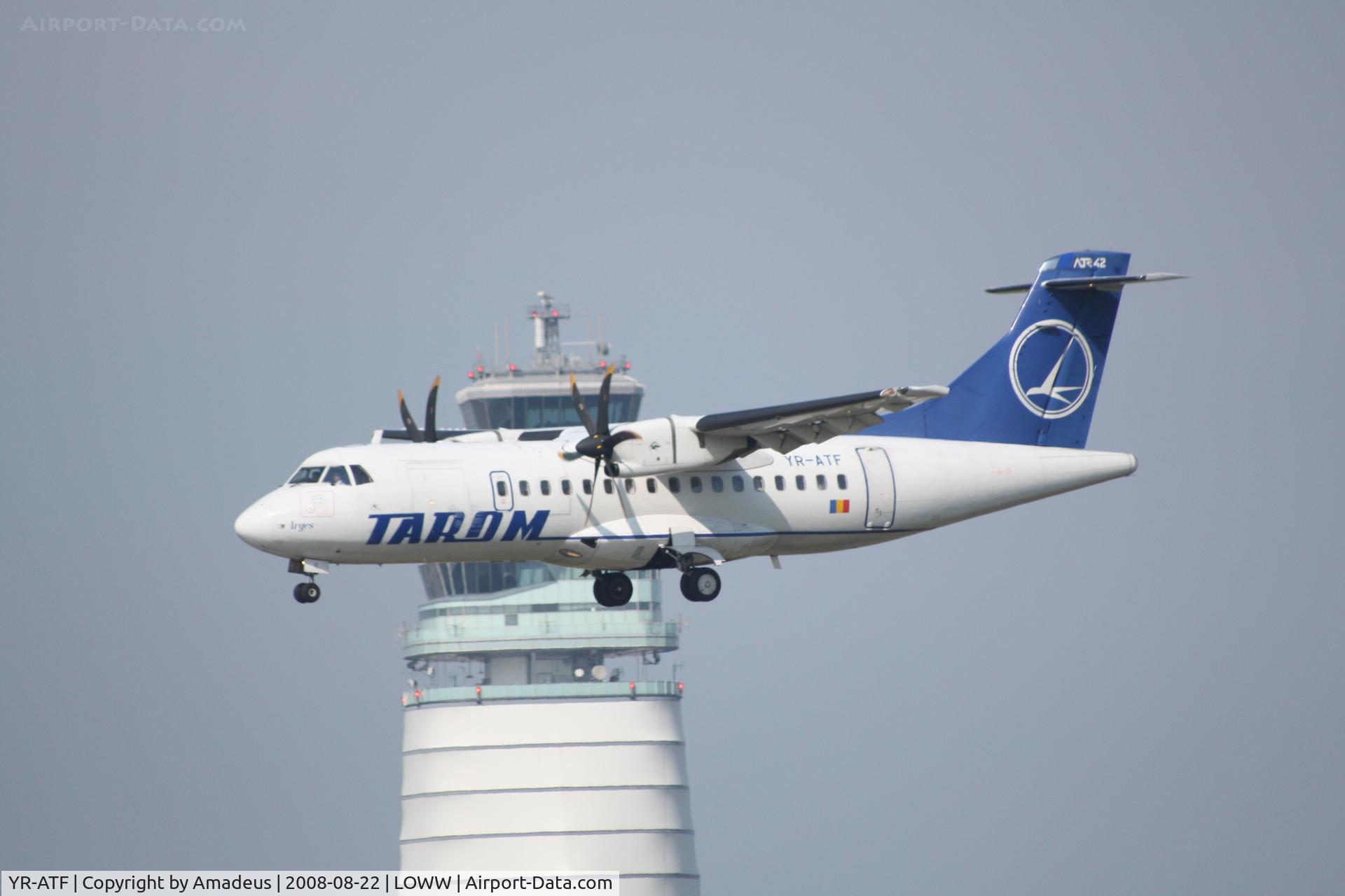 YR-ATF, 1999 ATR 42-500 C/N 599, ATR-42 landing RWY16