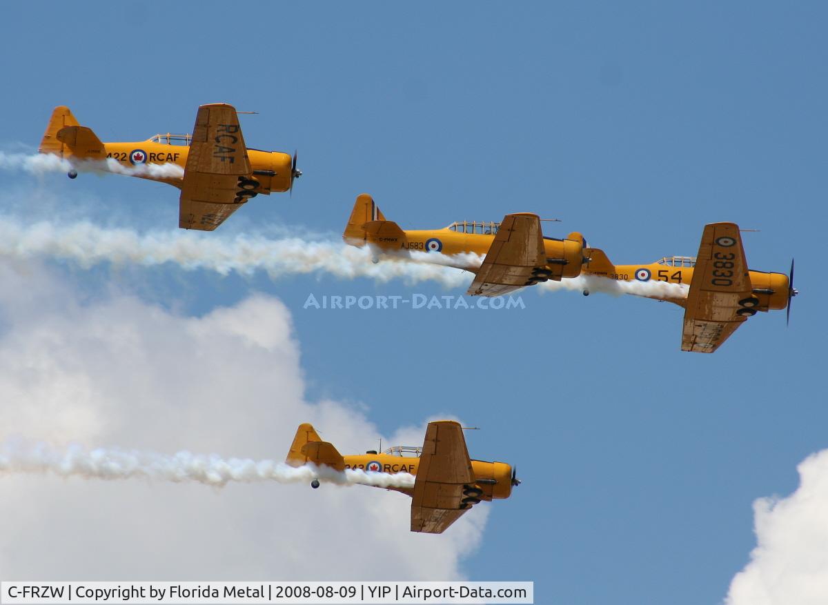 C-FRZW, 1952 Canadian Car & Foundry T-6 Harvard Mk.4 C/N CCF4-213, Formation of Canadian Harvards