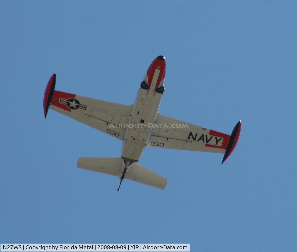 N27WS, North American T-2B Buckeye C/N 310-30, Collings Foundation T-2B Buckeye
