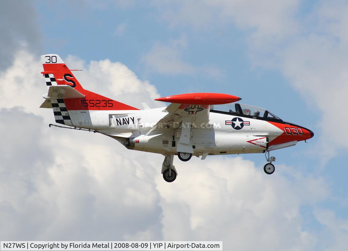 N27WS, North American T-2B Buckeye C/N 310-30, Collings Foundation T-2B Buckeye