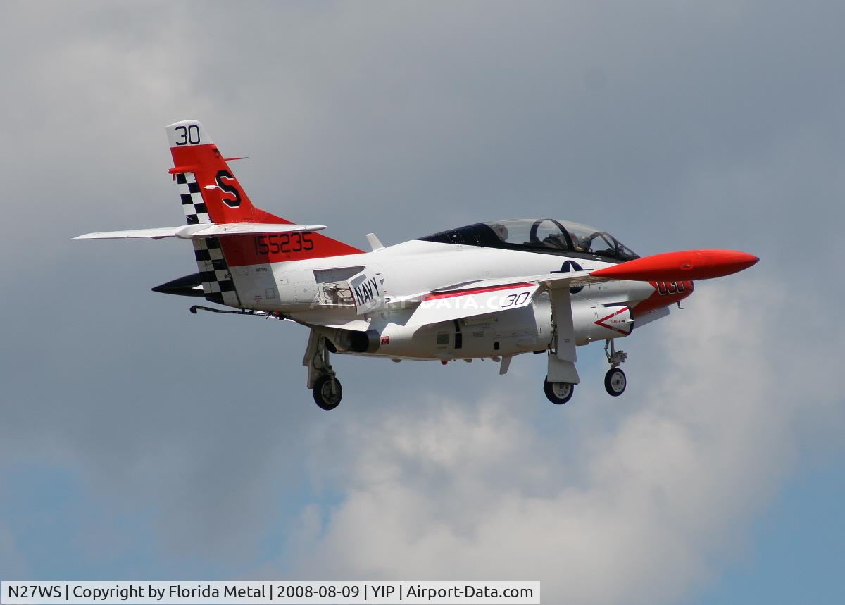 N27WS, North American T-2B Buckeye C/N 310-30, Collings Foundation T-2B Buckeye