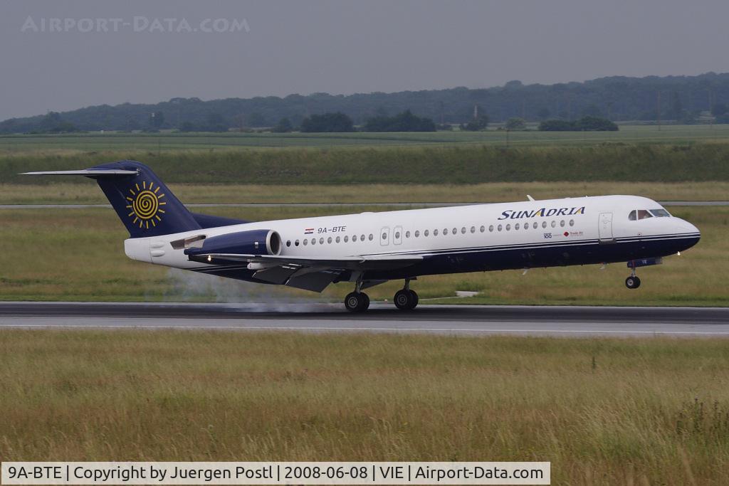9A-BTE, 1992 Fokker 100 (F-28-0100) C/N 11416, Fokker 100