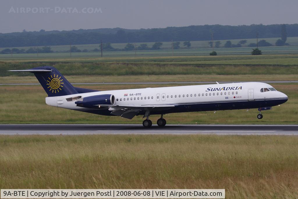 9A-BTE, 1992 Fokker 100 (F-28-0100) C/N 11416, Fokker 100