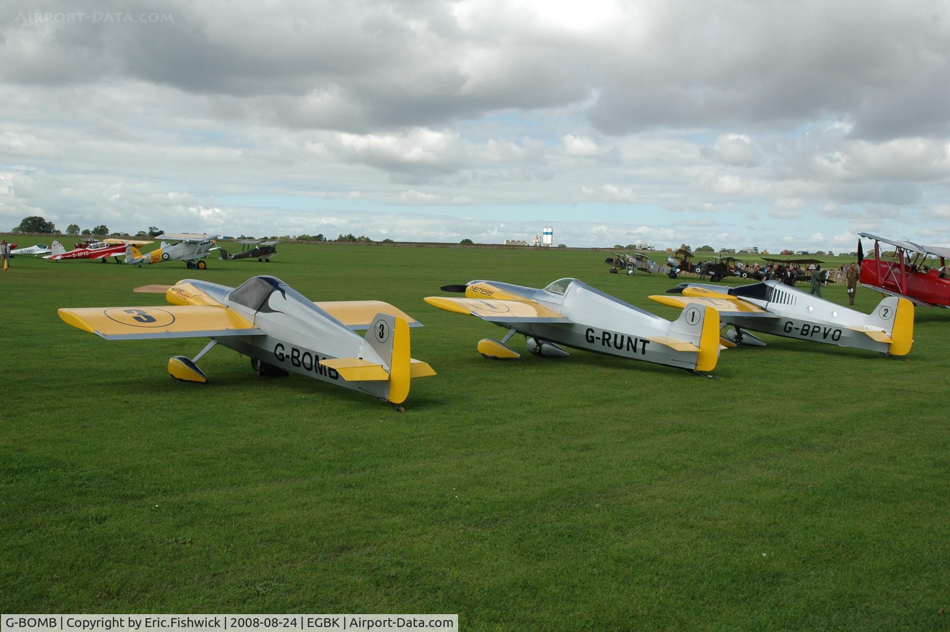 G-BOMB, 1988 Cassutt IIIM Racer C/N PFA 034-10386, 5. The Dukes of Cassutt at Sywell Airshow 24 Aug 2008
