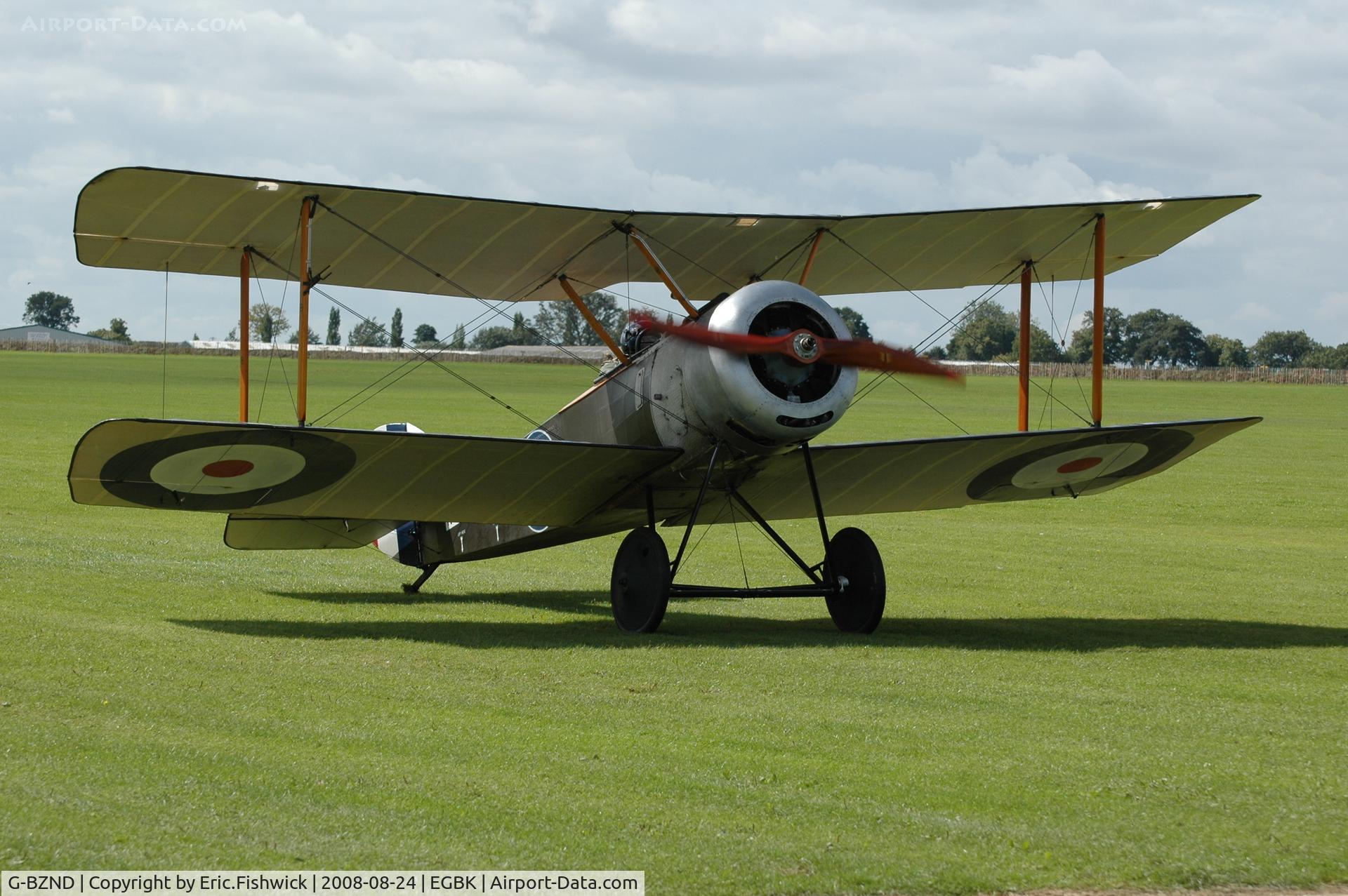 G-BZND, 2006 Sopwith Pup Replica C/N PFA 101-11815, 3. N5199 at Sywell Airshow 24 Aug 2008