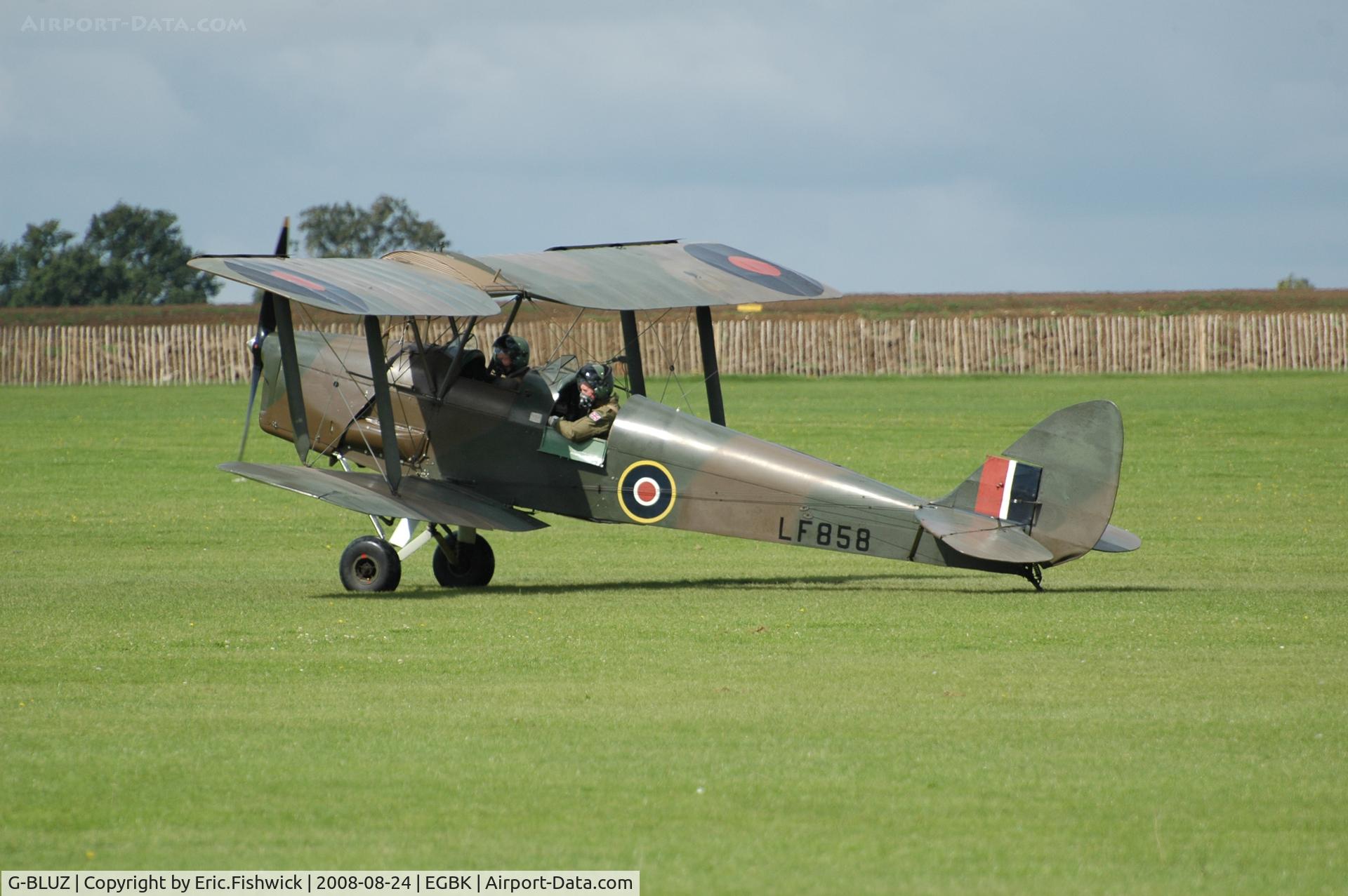 G-BLUZ, 1944 De Havilland DH.82B Queen Bee C/N 1435, 1. LF858 at Sywell Airshow 24 Aug 2008