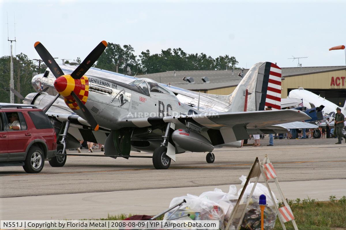 N551J, 1957 North American P-51D Mustang C/N 44-74230, Jack Roush's P-51D 