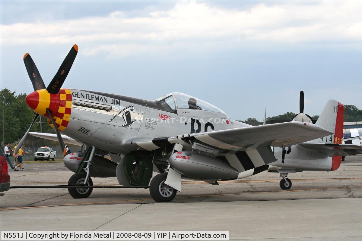 N551J, 1957 North American P-51D Mustang C/N 44-74230, Jack Roush's P-51D 