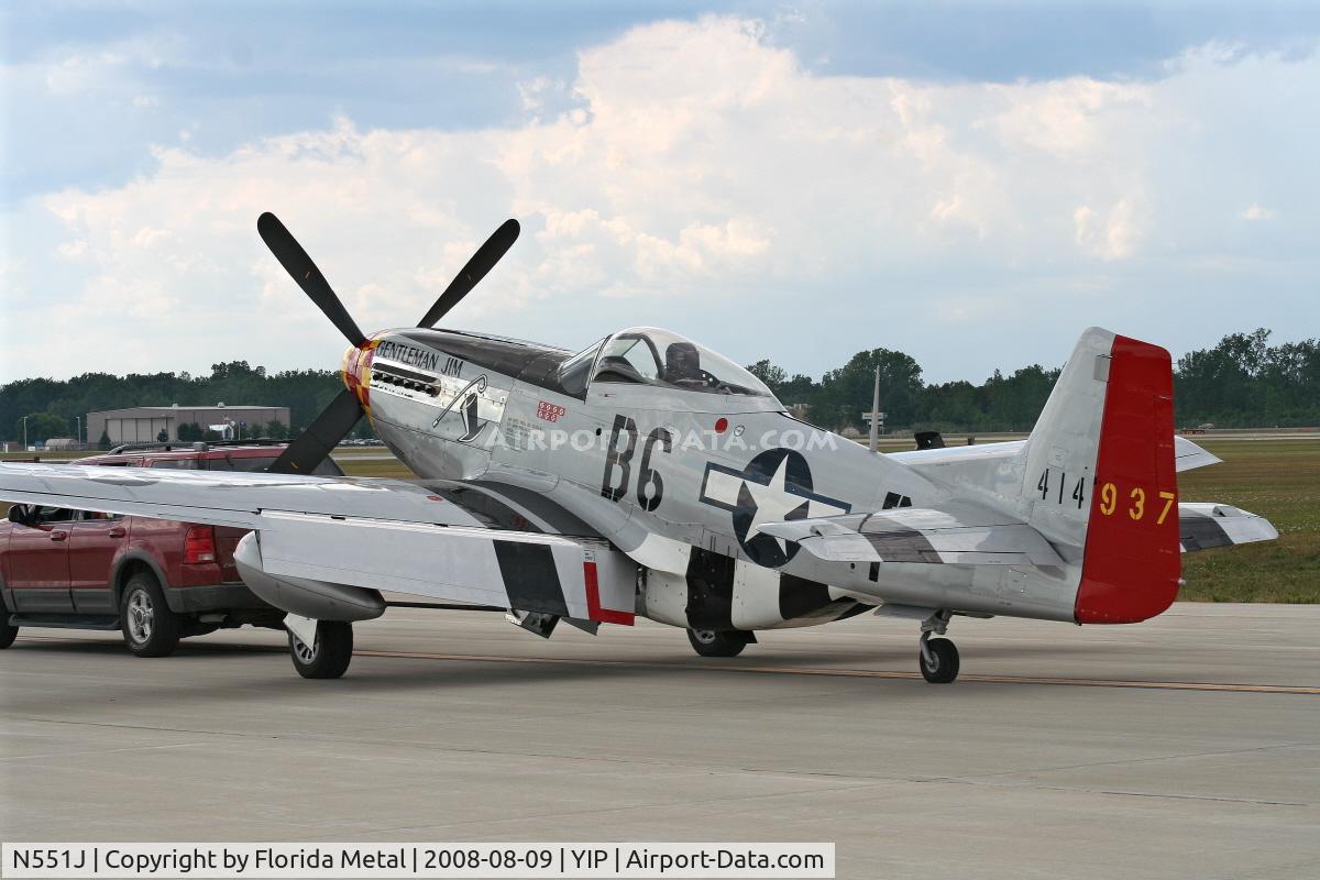 N551J, 1957 North American P-51D Mustang C/N 44-74230, Jack Roush's P-51D 