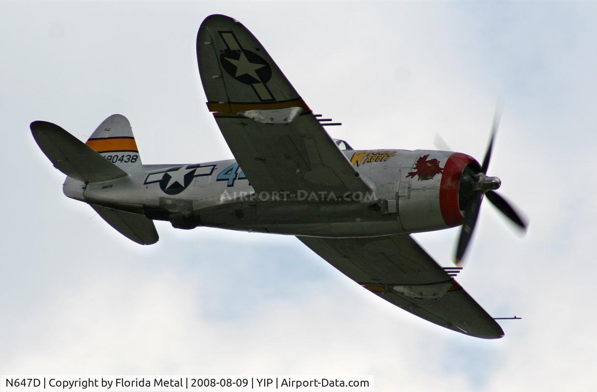 N647D, 1944 Republic P-47D Thunderbolt C/N 8955583, P-47D Wicked Wabbit