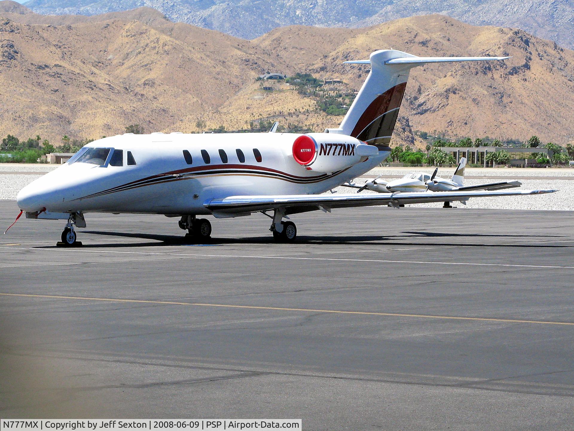 N777MX, 1984 Cessna 650 C/N 650-0051, Parked at Palm Springs International