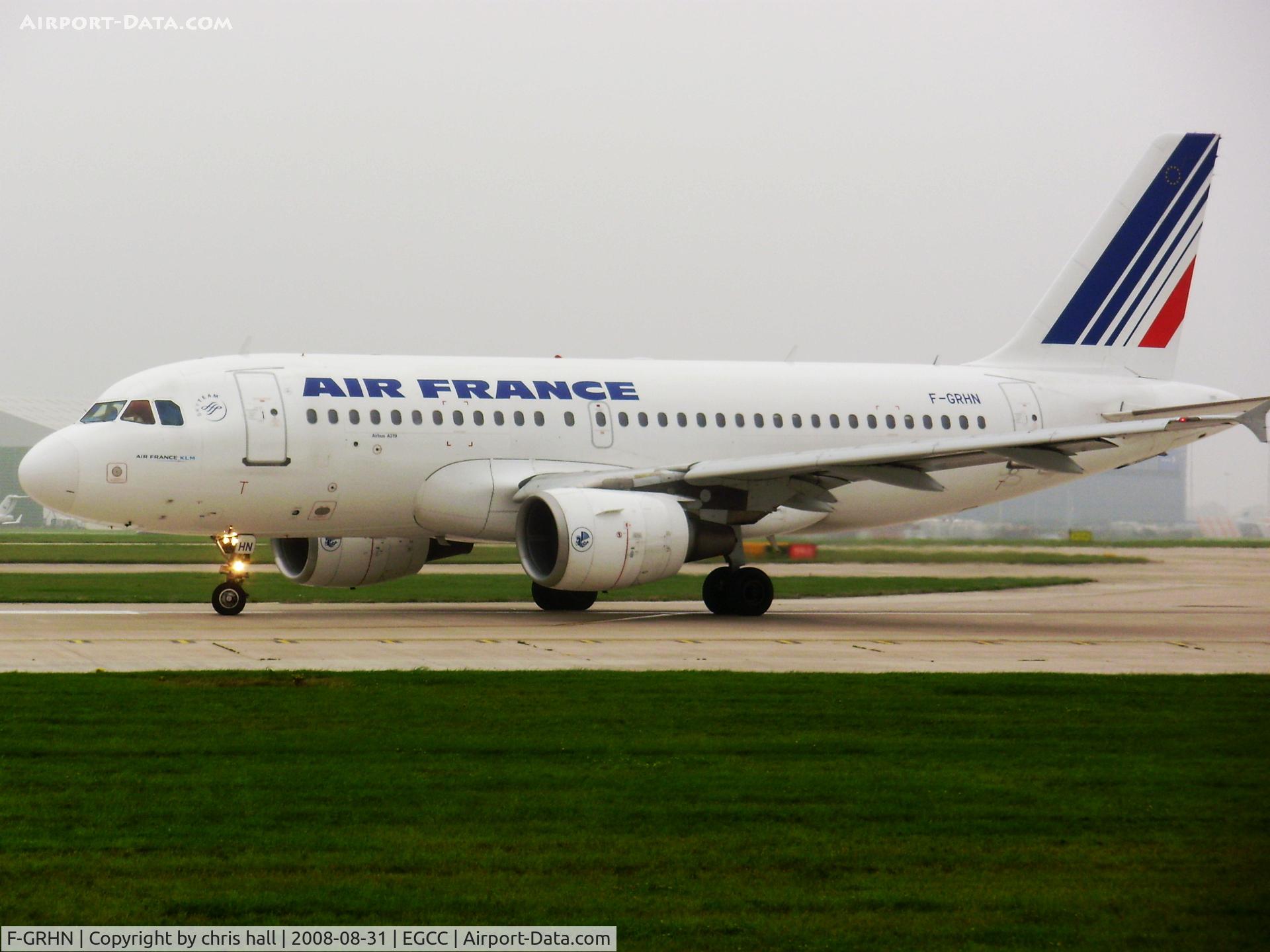F-GRHN, 2000 Airbus A319-111 C/N 1267, Air France