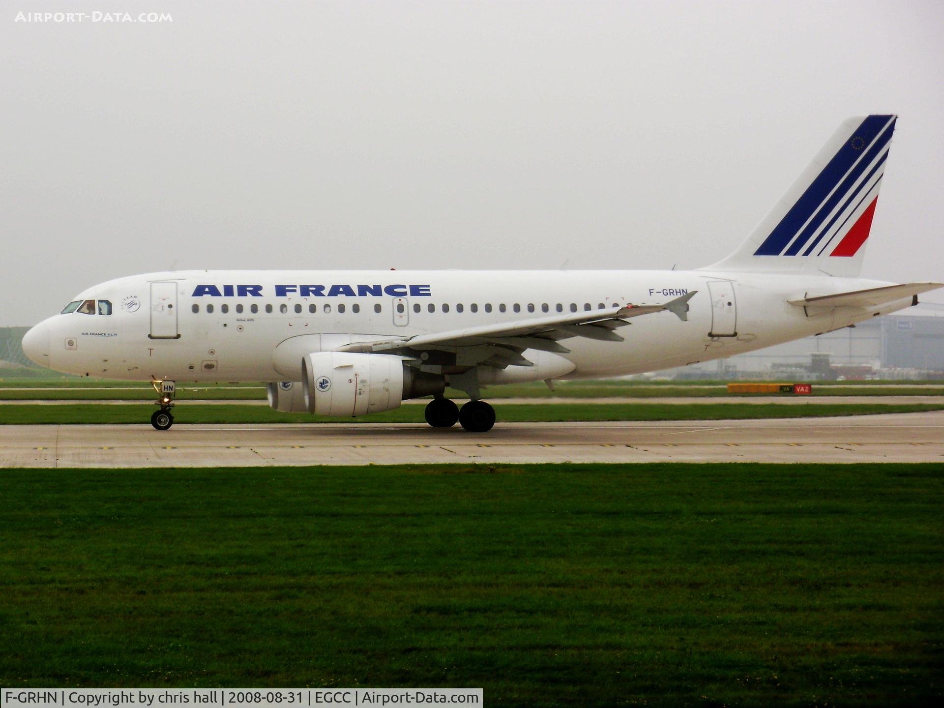 F-GRHN, 2000 Airbus A319-111 C/N 1267, Air France