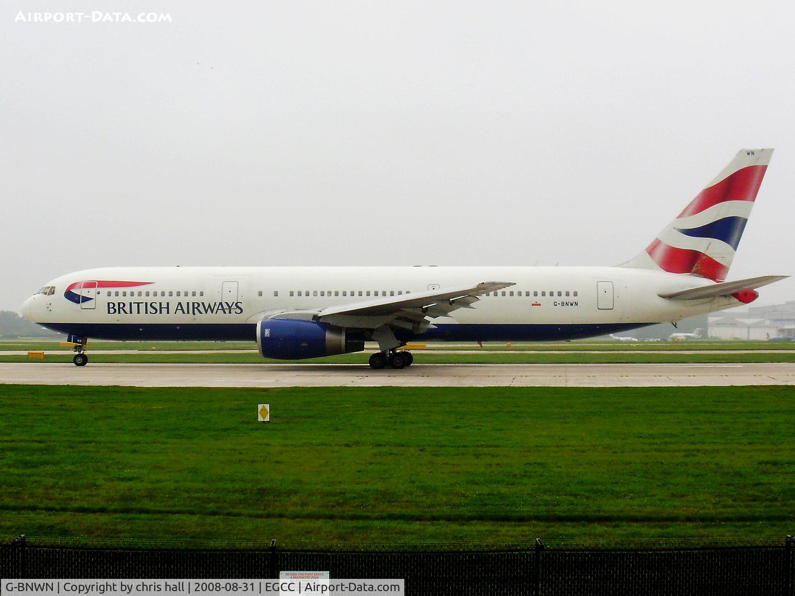 G-BNWN, 1991 Boeing 767-336 C/N 25444, British Airways