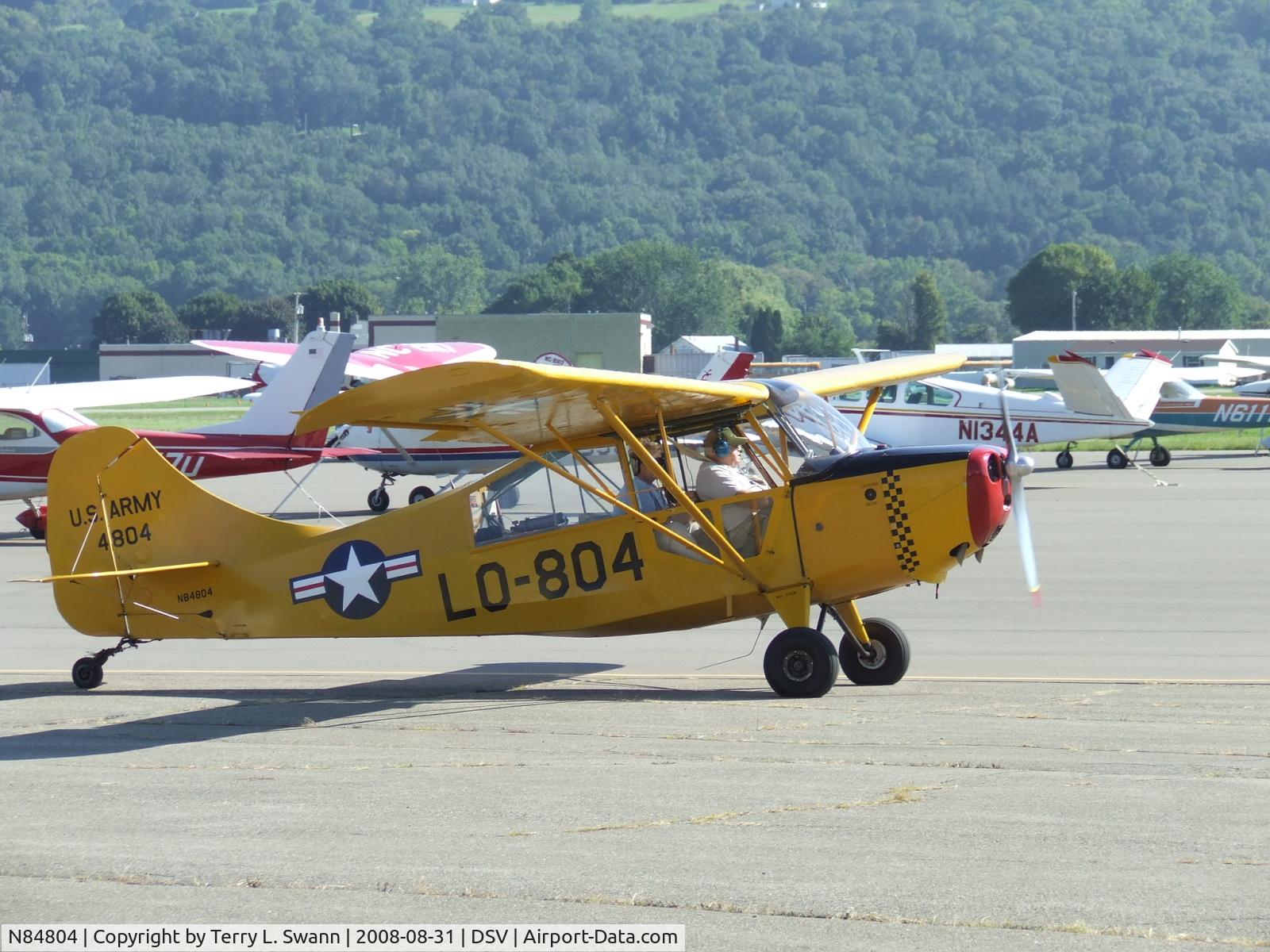 N84804, 1946 Aeronca 7AC Champion C/N 7AC-3518, Parking at Fly-in-Breakfast in Dansville, NY.