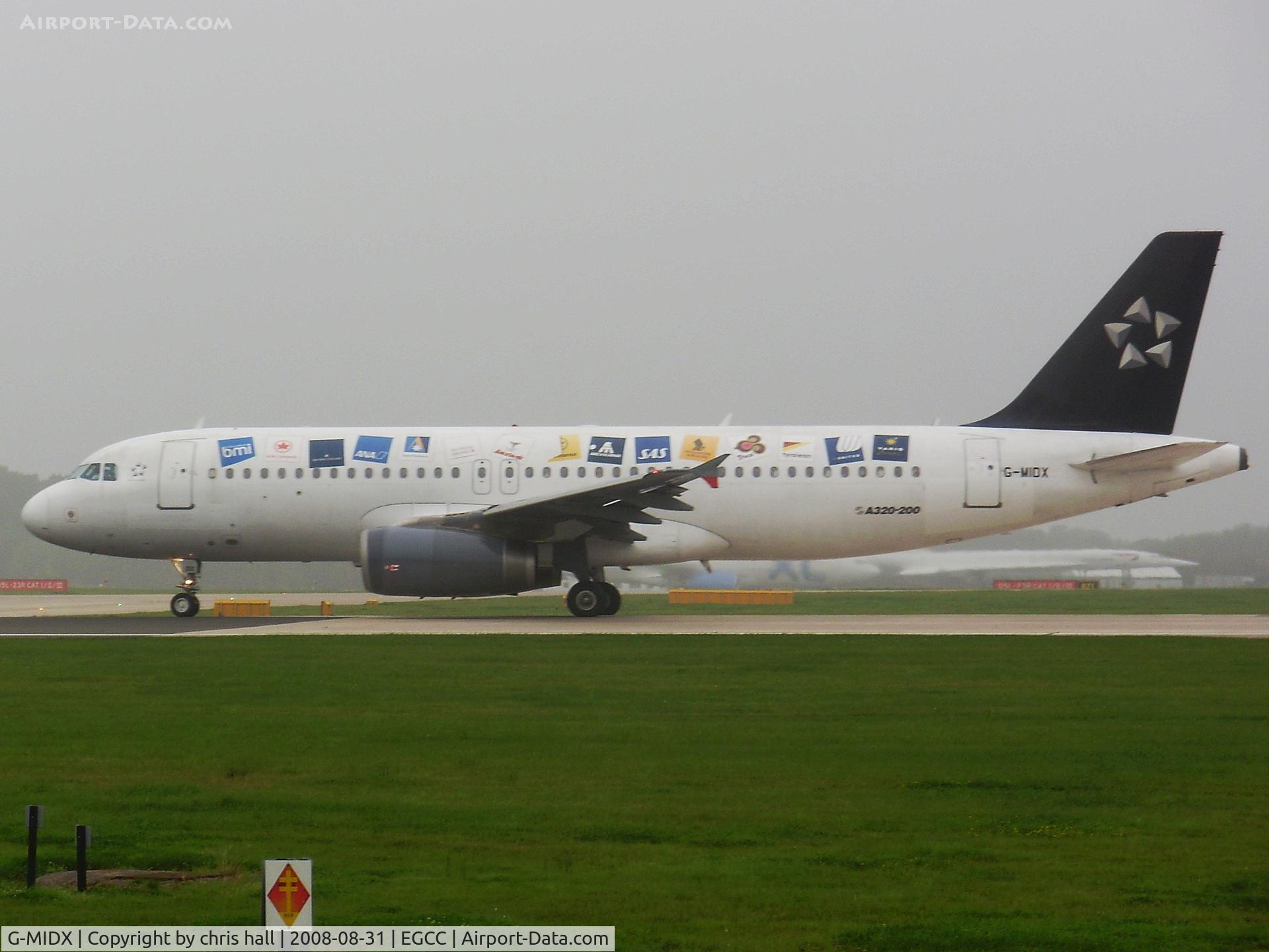 G-MIDX, 2000 Airbus A320-232 C/N 1177, BMI, in Star Alliance livery