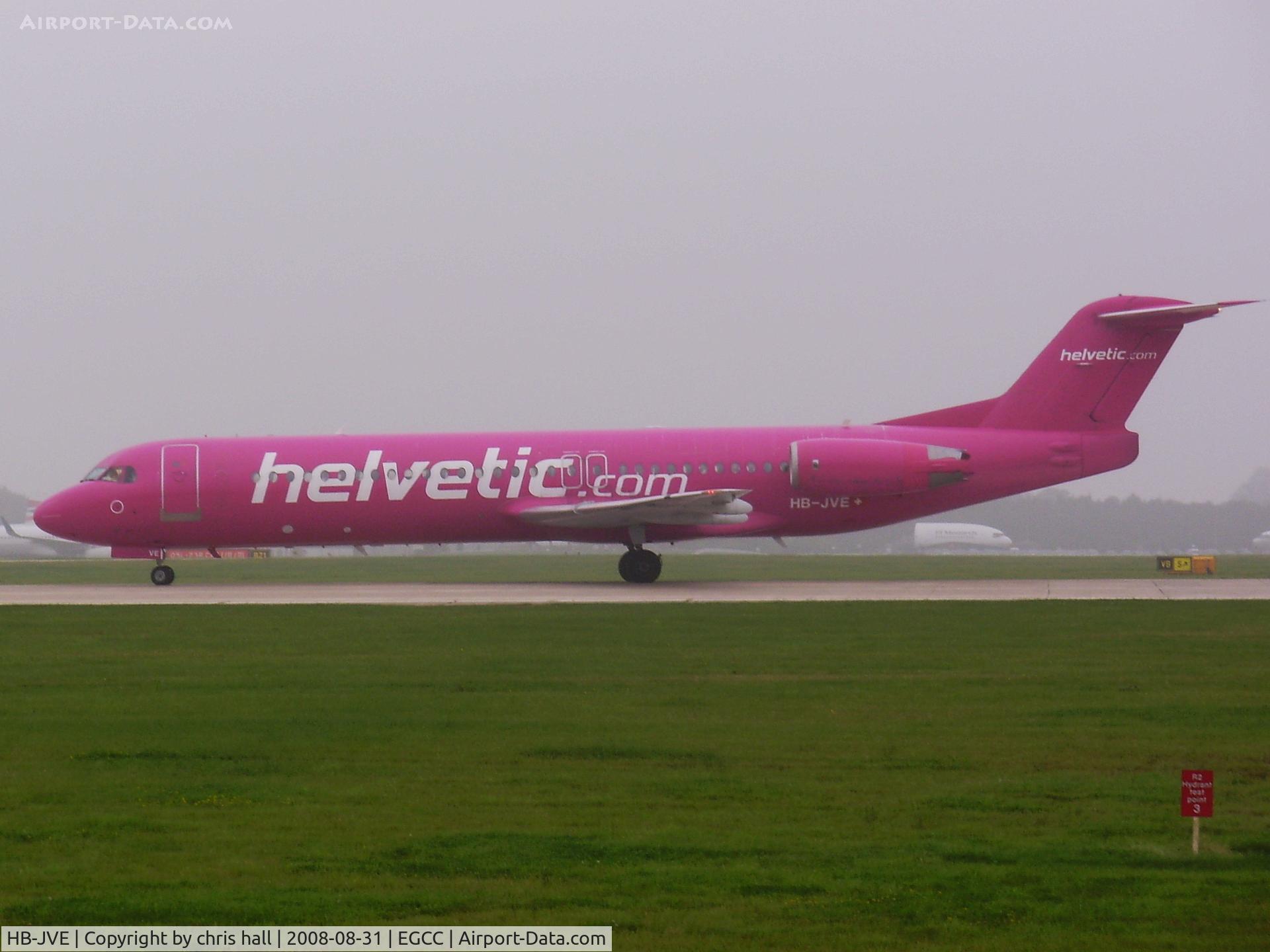 HB-JVE, 1993 Fokker 100 (F-28-0100) C/N 11459, Helvetic