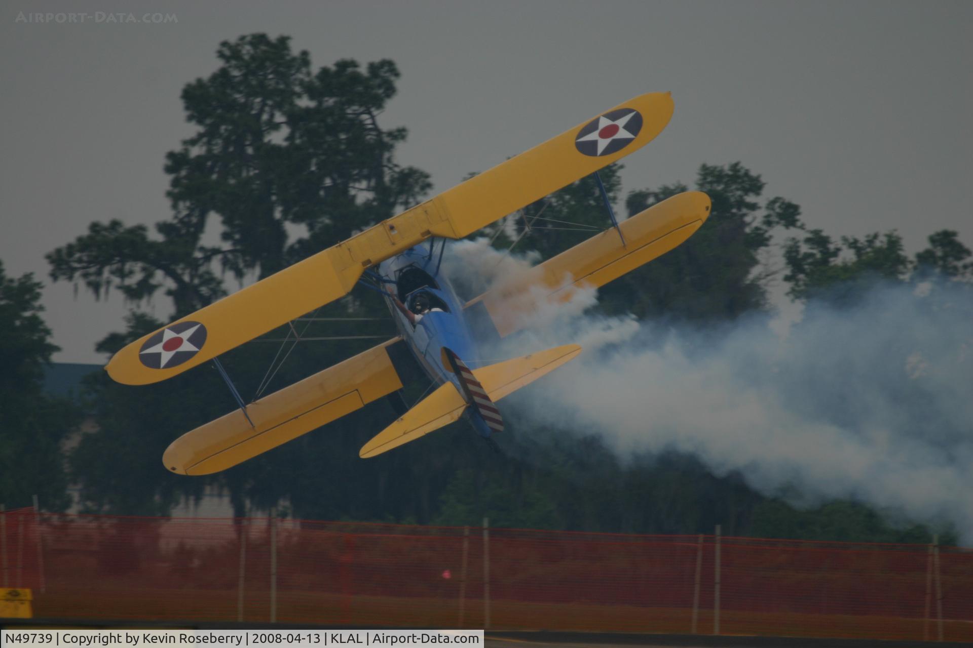 N49739, 1943 Boeing A75N1(PT17) C/N 75-4462, Sun-n-Fun 2008