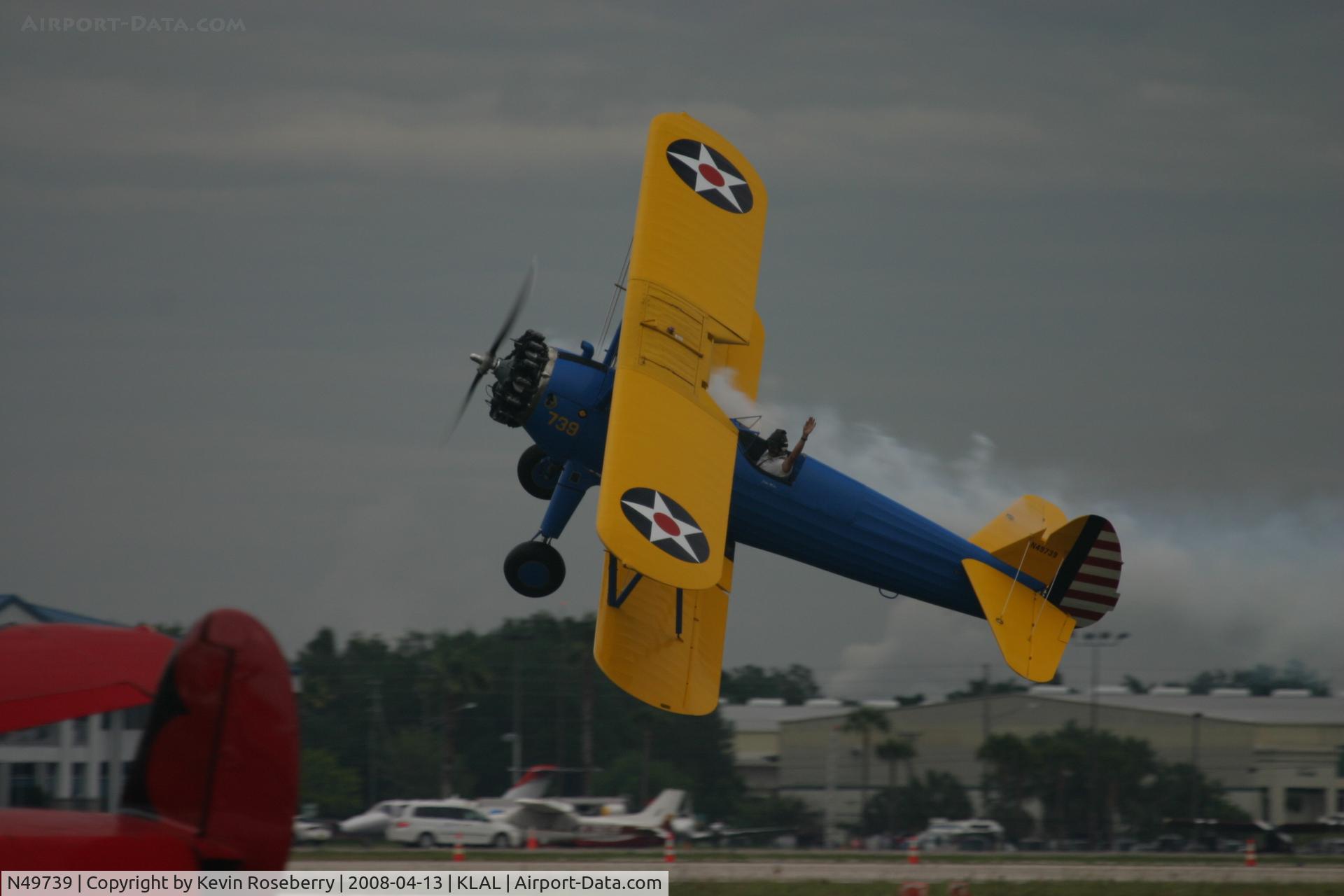 N49739, 1943 Boeing A75N1(PT17) C/N 75-4462, Sun-n-Fun 2008