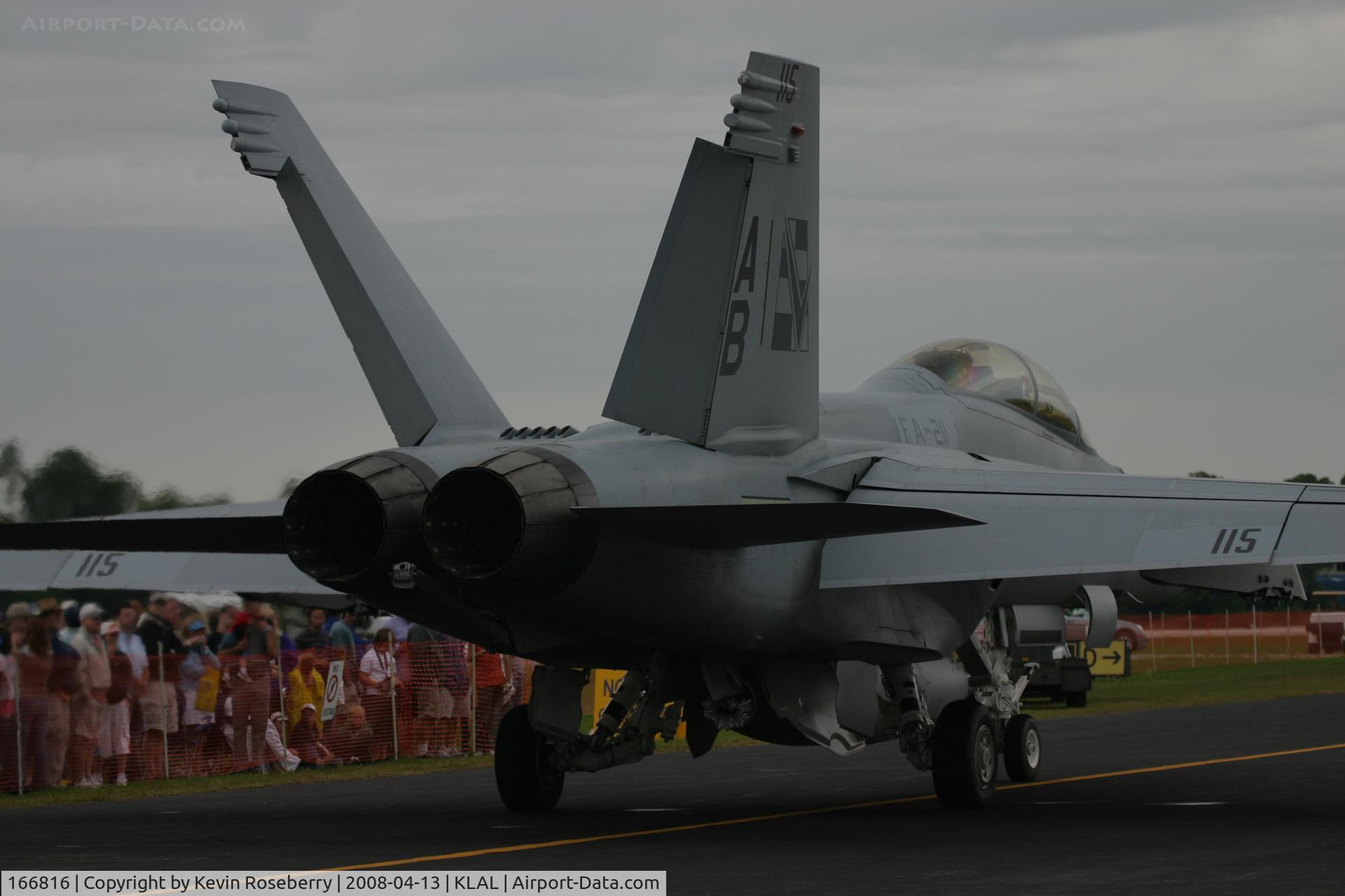 166816, Boeing F/A-18F Super Hornet C/N F189, Sun-n-Fun 2008