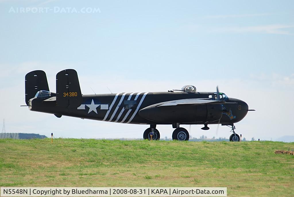 N5548N, 1943 North American B-25H Mitchell C/N 98-21107, Barbie 3, position and hold for 17L.