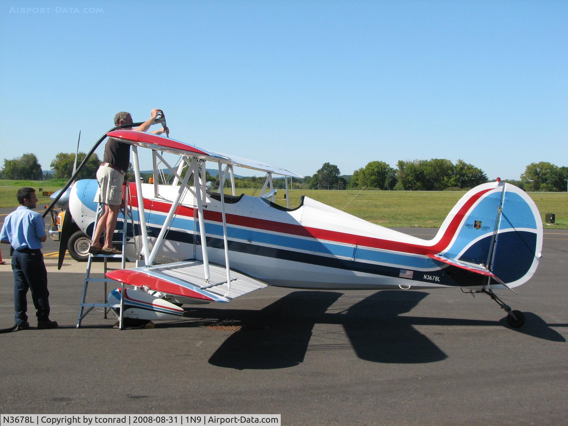 N3678L, 1978 Great Lakes 2T-1A-2 Sport Trainer C/N 0822, at Queen City