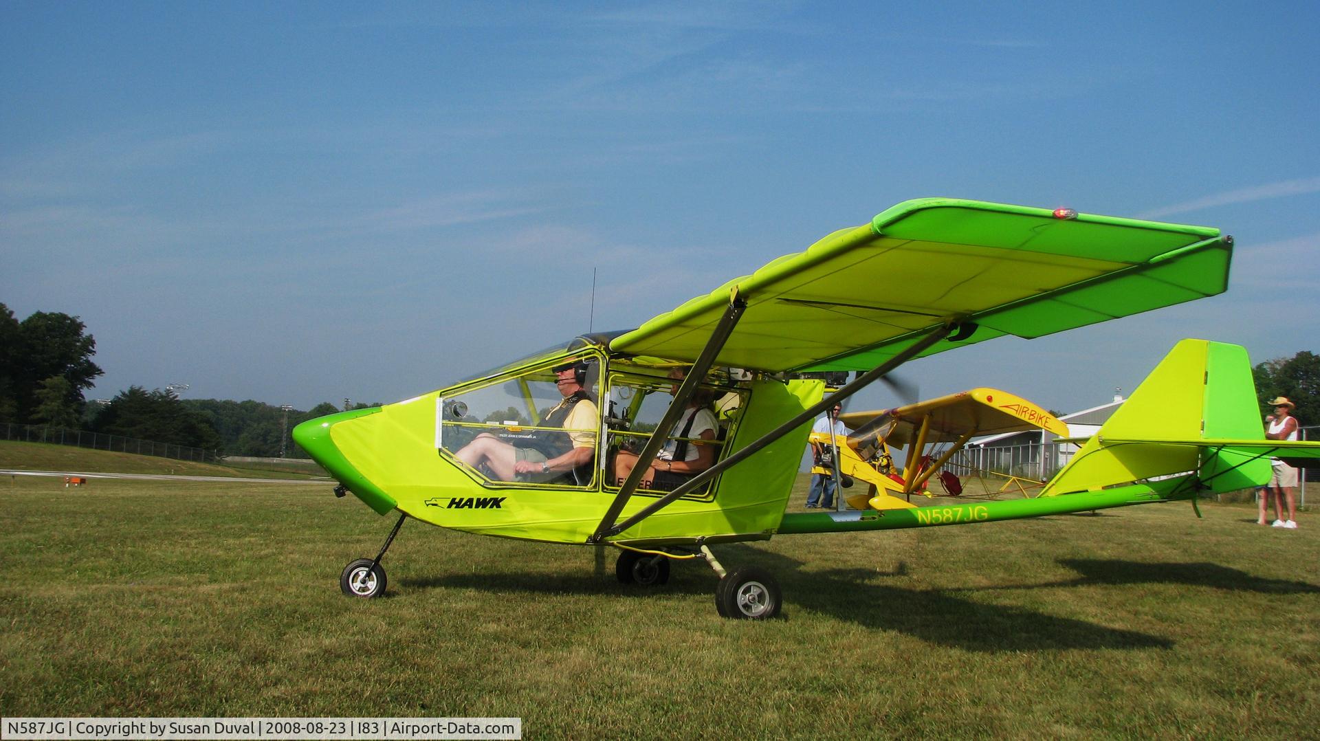 N587JG, 1989 CGS Aviation Hawk Classic II C/N H-C-176-503-TRI, Engine Start