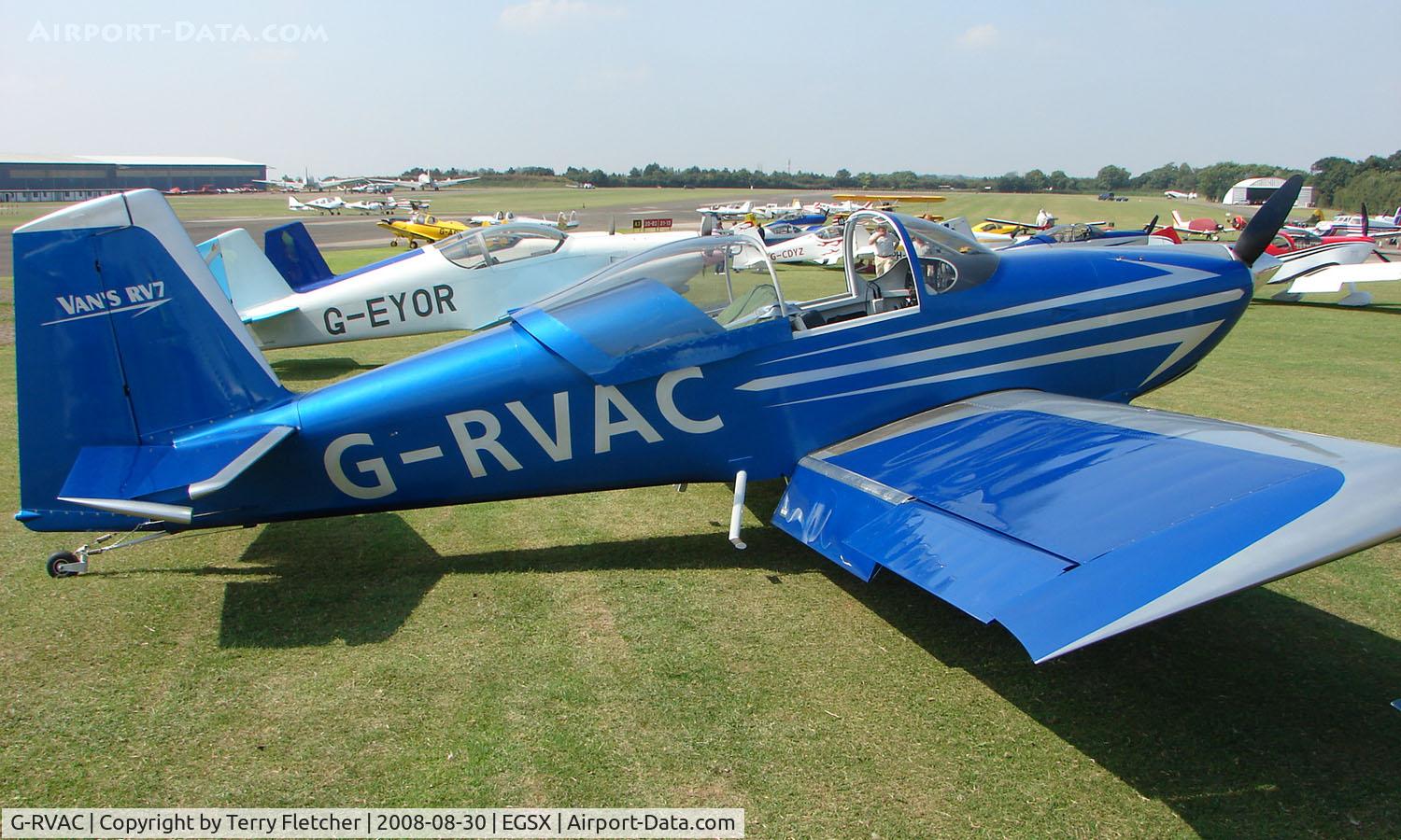 G-RVAC, 2005 Vans RV-7 C/N PFA 323-14445, Participant in the 2008 RV Fly-in at North Weald Uk
