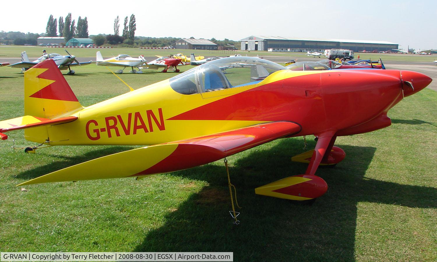 G-RVAN, 1998 Vans RV-6 C/N PFA 181-12657, Participant in the 2008 RV Fly-in at North Weald Uk