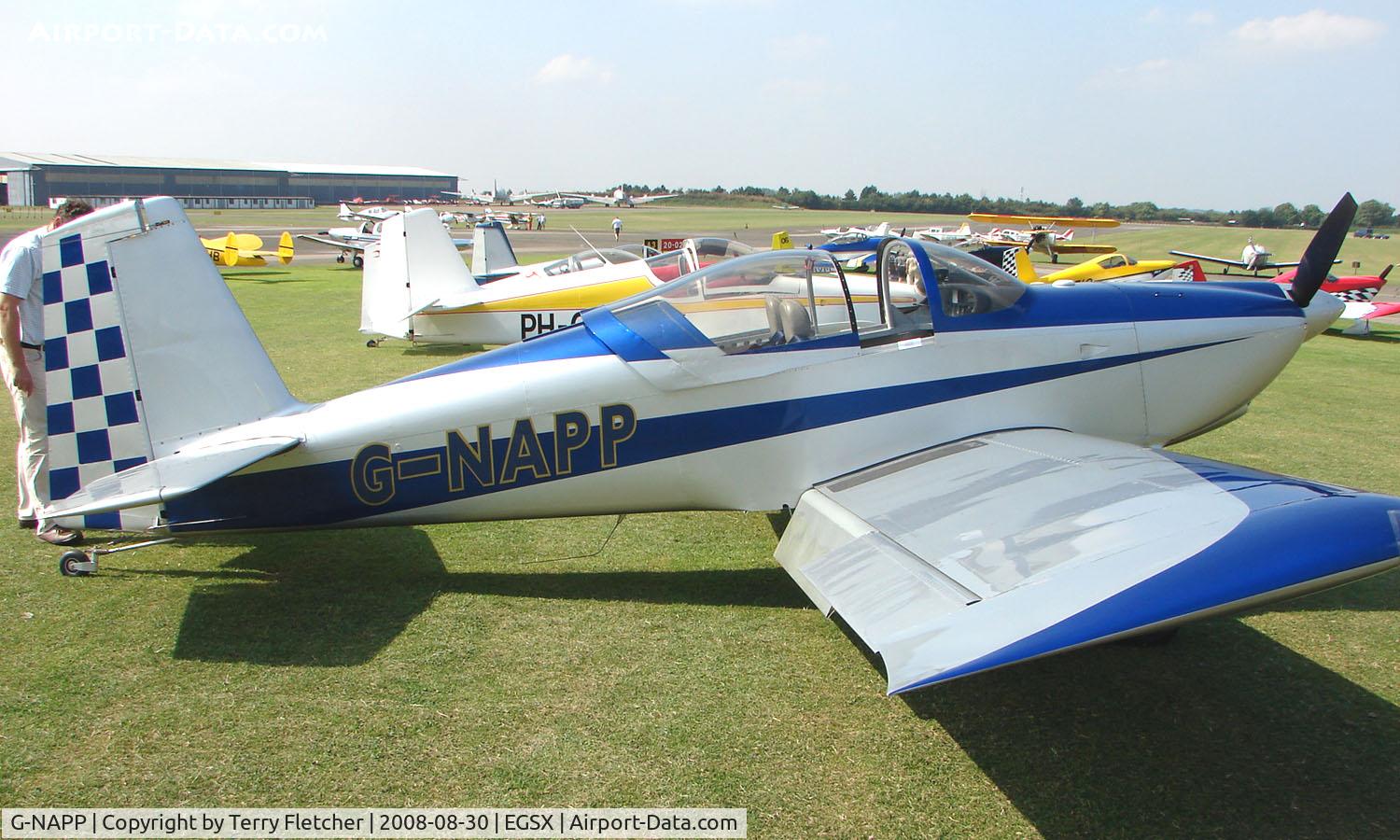 G-NAPP, 2003 Vans RV-7 C/N PFA 323-14115, Participant in the 2008 RV Fly-in at North Weald Uk