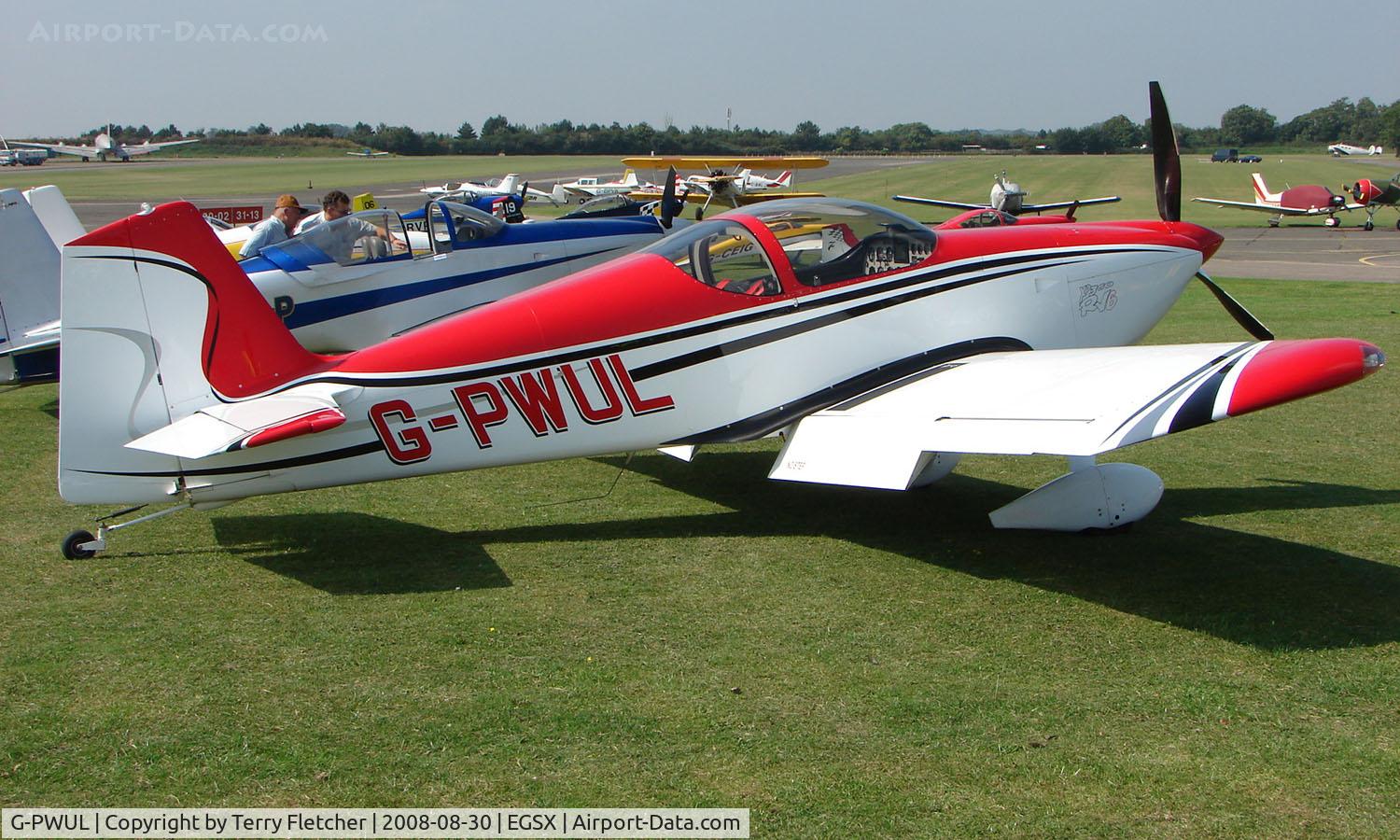 G-PWUL, 2006 Vans RV-6 C/N PFA 181-12773, Participant in the 2008 RV Fly-in at North Weald Uk