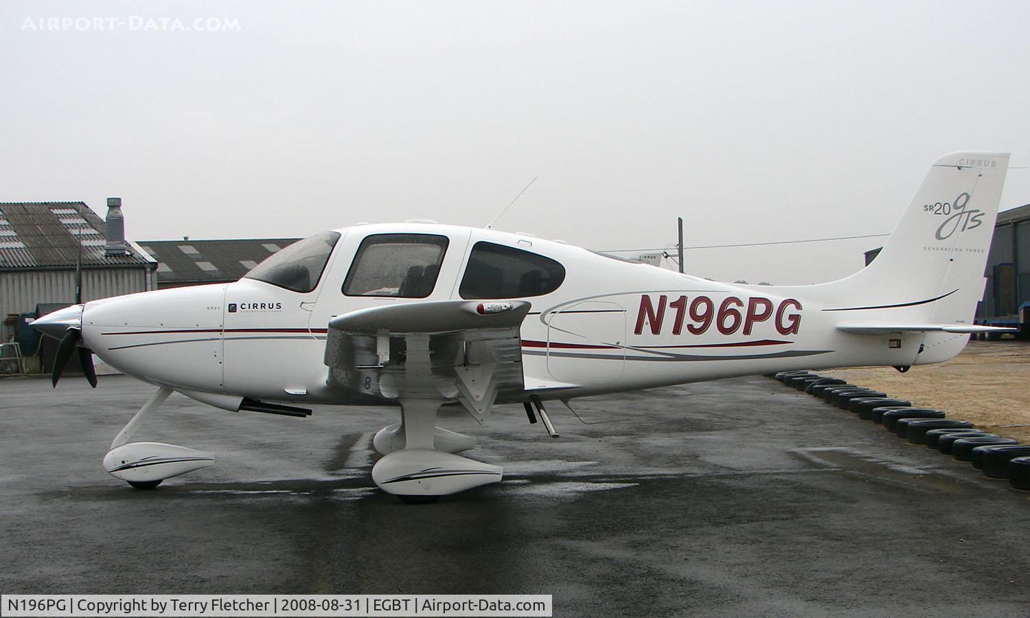N196PG, 2008 Cirrus SR20 C/N 1968, Cirrus SR20 at Turweston