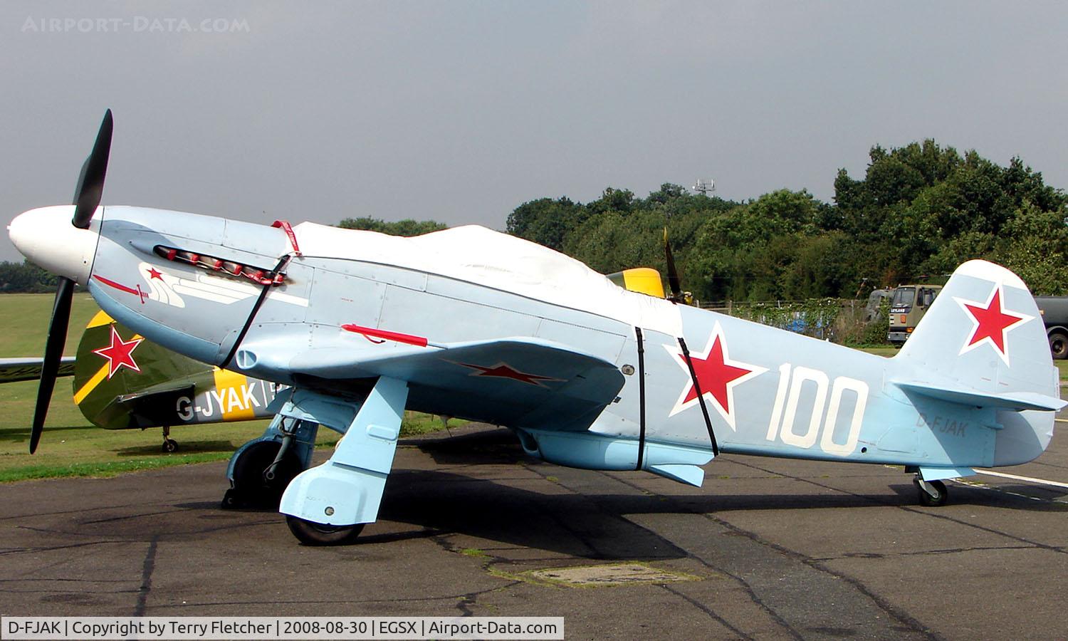 D-FJAK, 1996 Yakovlev Yak-3UA C/N 0470107, Yakovlev -3UA at North weald