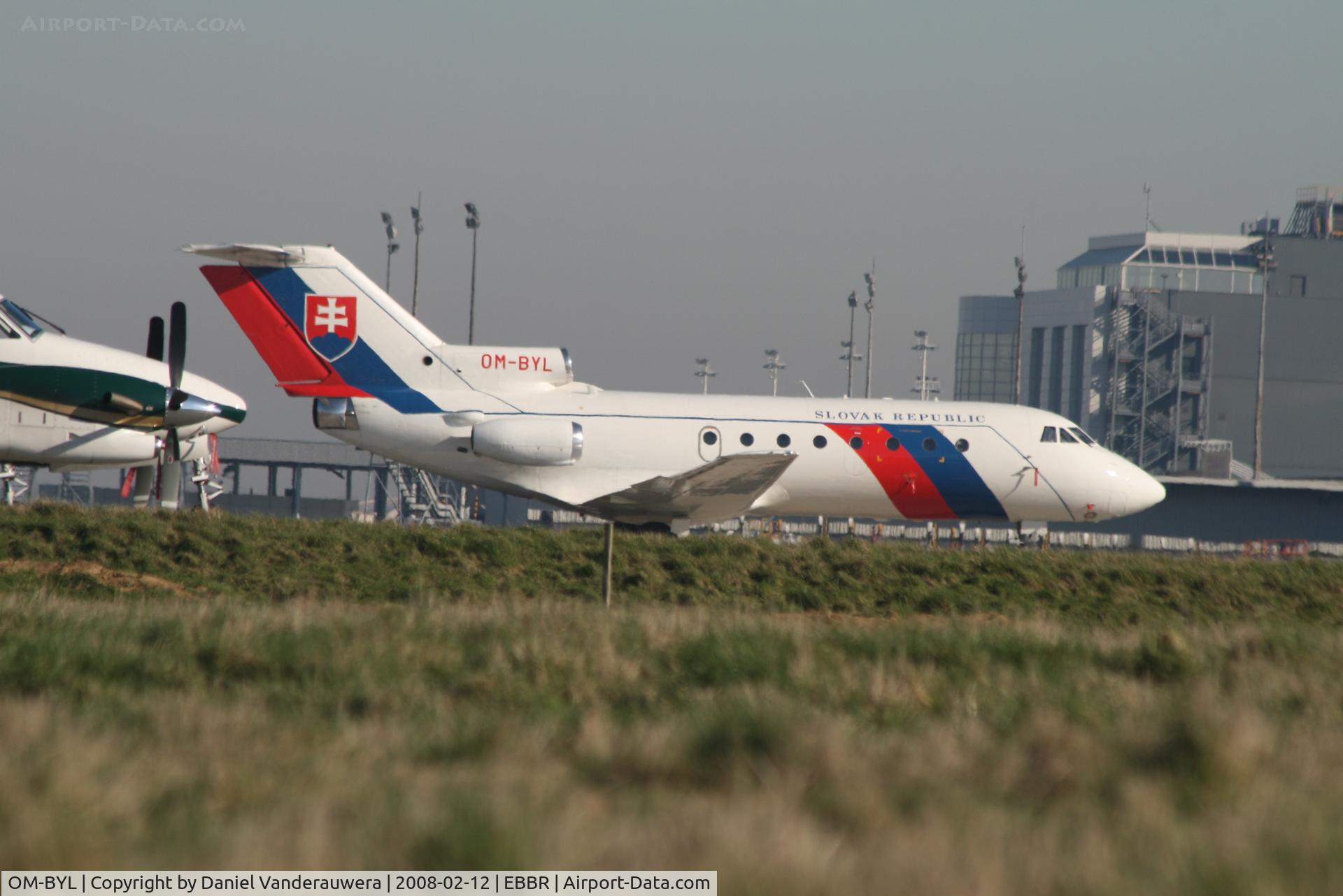 OM-BYL, 1972 Yakovlev Yak-40 C/N 9940560, parked on General Aviation apron (Abelag)