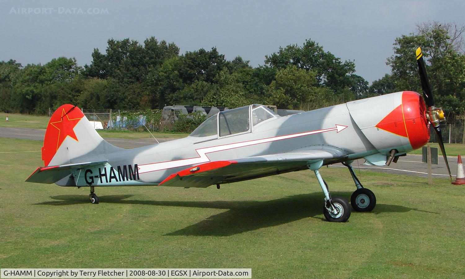 G-HAMM, 1983 Yakovlev Yak-50 C/N 832409, Yak50 at North Weald