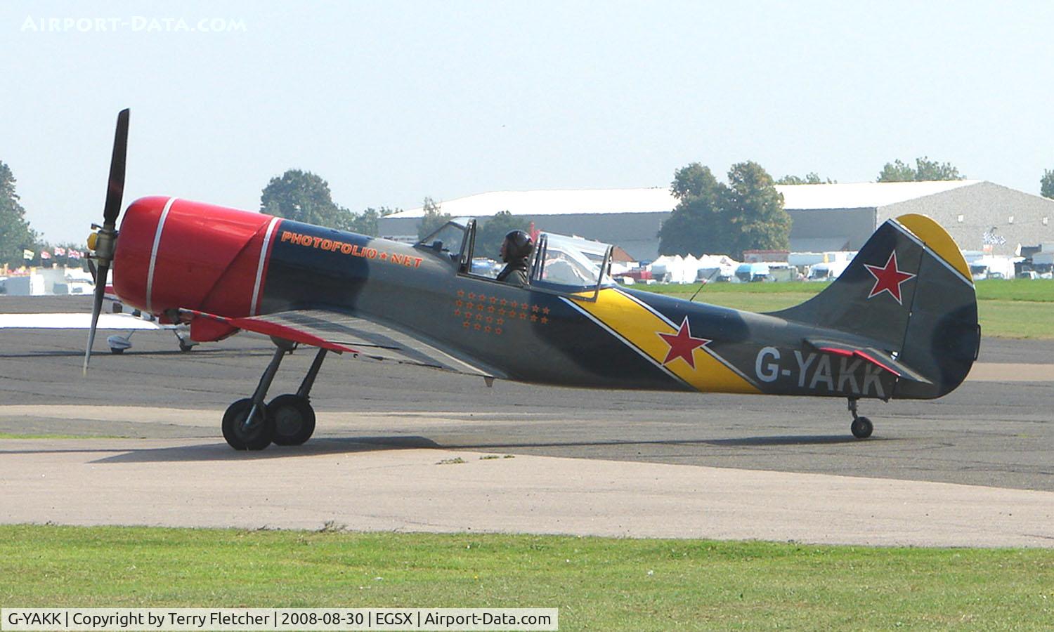 G-YAKK, 1985 Yakovlev Yak-50 C/N 853104, Yak50 at North Weald