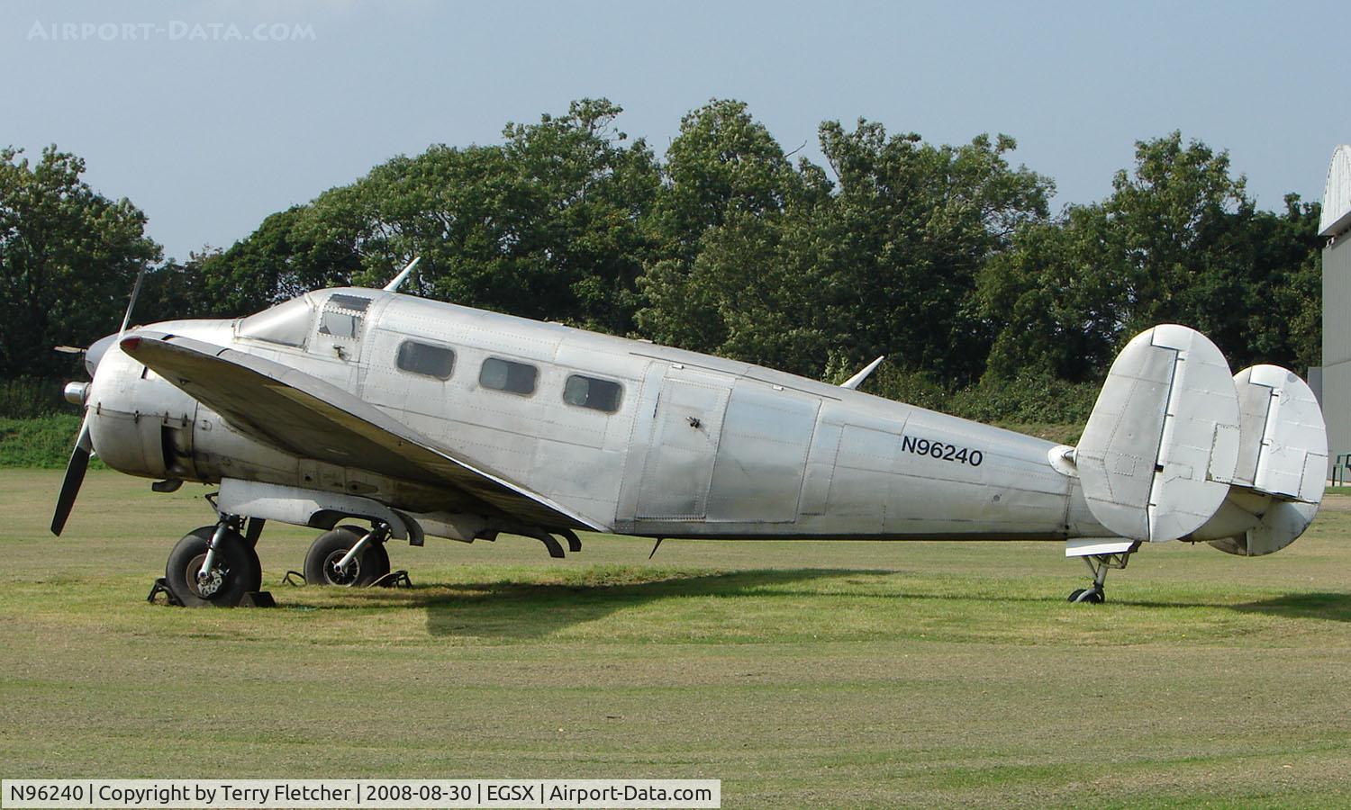 N96240, 1952 Beech D18S (Mk.3TM) C/N CA-159 (A-759), 1952 Beech D18S at North Weald
