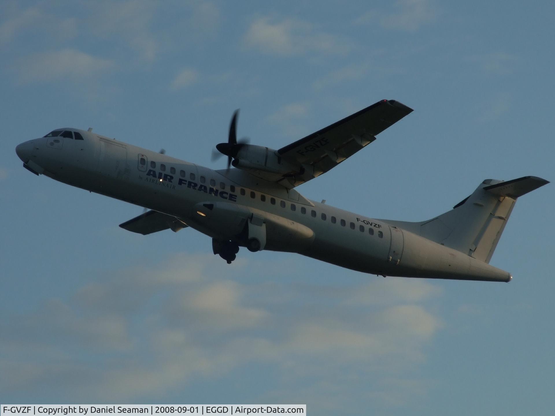 F-GVZF, 1995 ATR 72-212 C/N 461, an early morning start