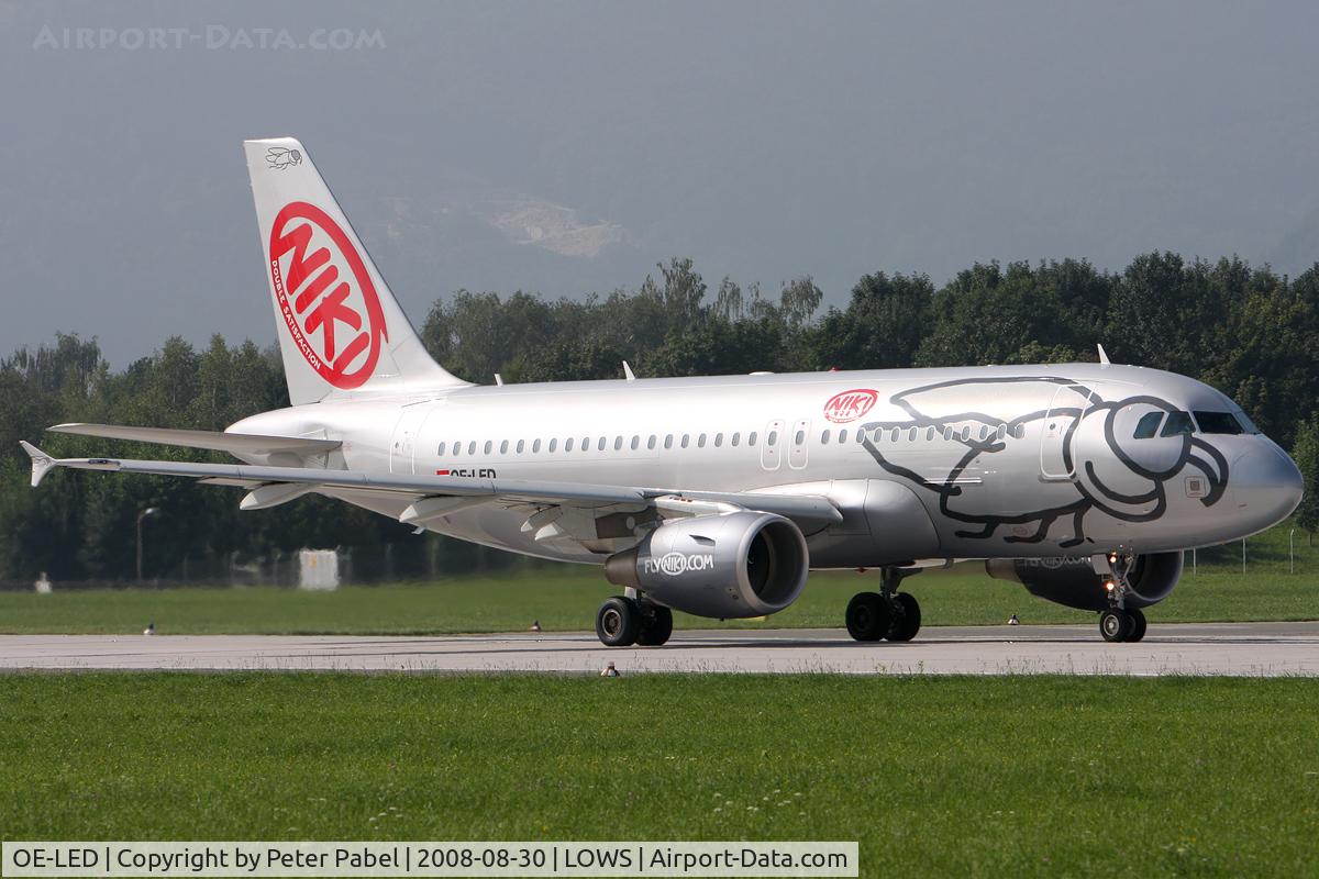 OE-LED, 2008 Airbus A319-112 C/N 3407, SZG