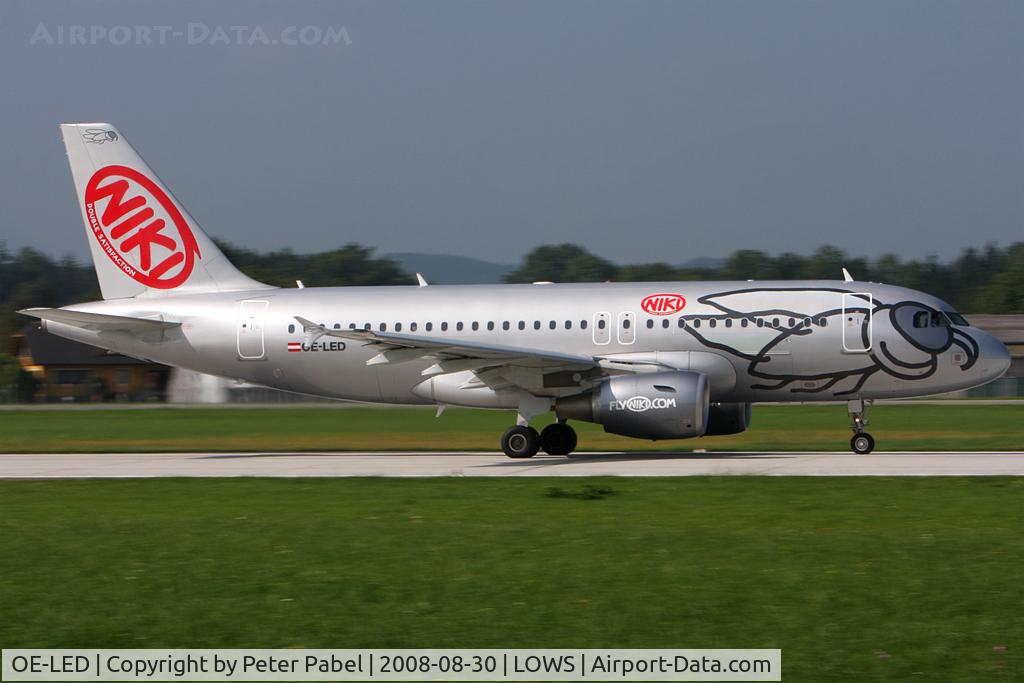 OE-LED, 2008 Airbus A319-112 C/N 3407, SZG
