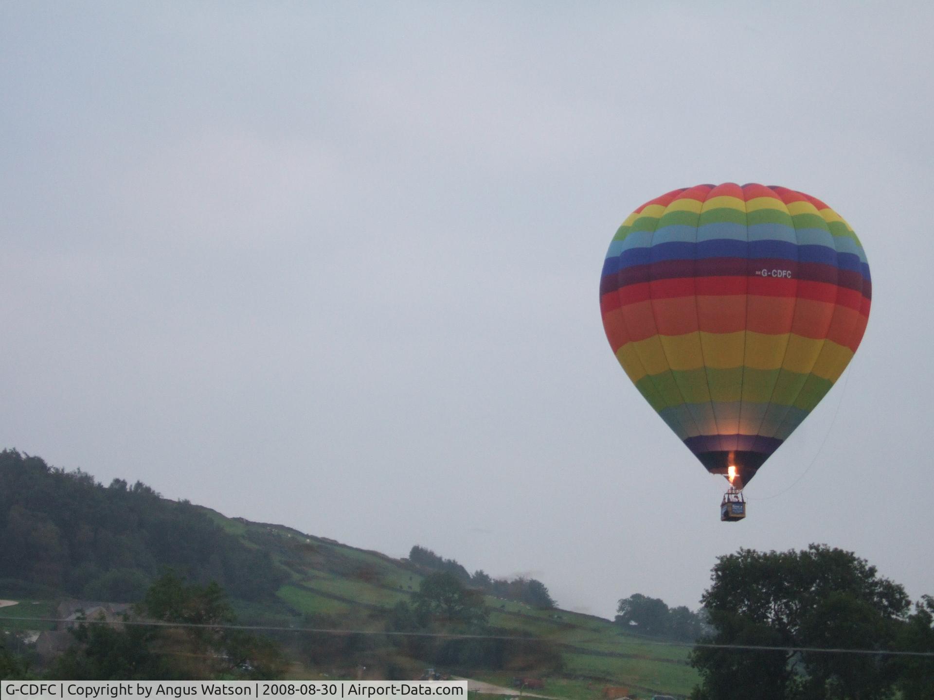 G-CDFC, 2005 UltraMagic S-160 C/N 160/39, Seen over Youlgreave, Derbyshire, England