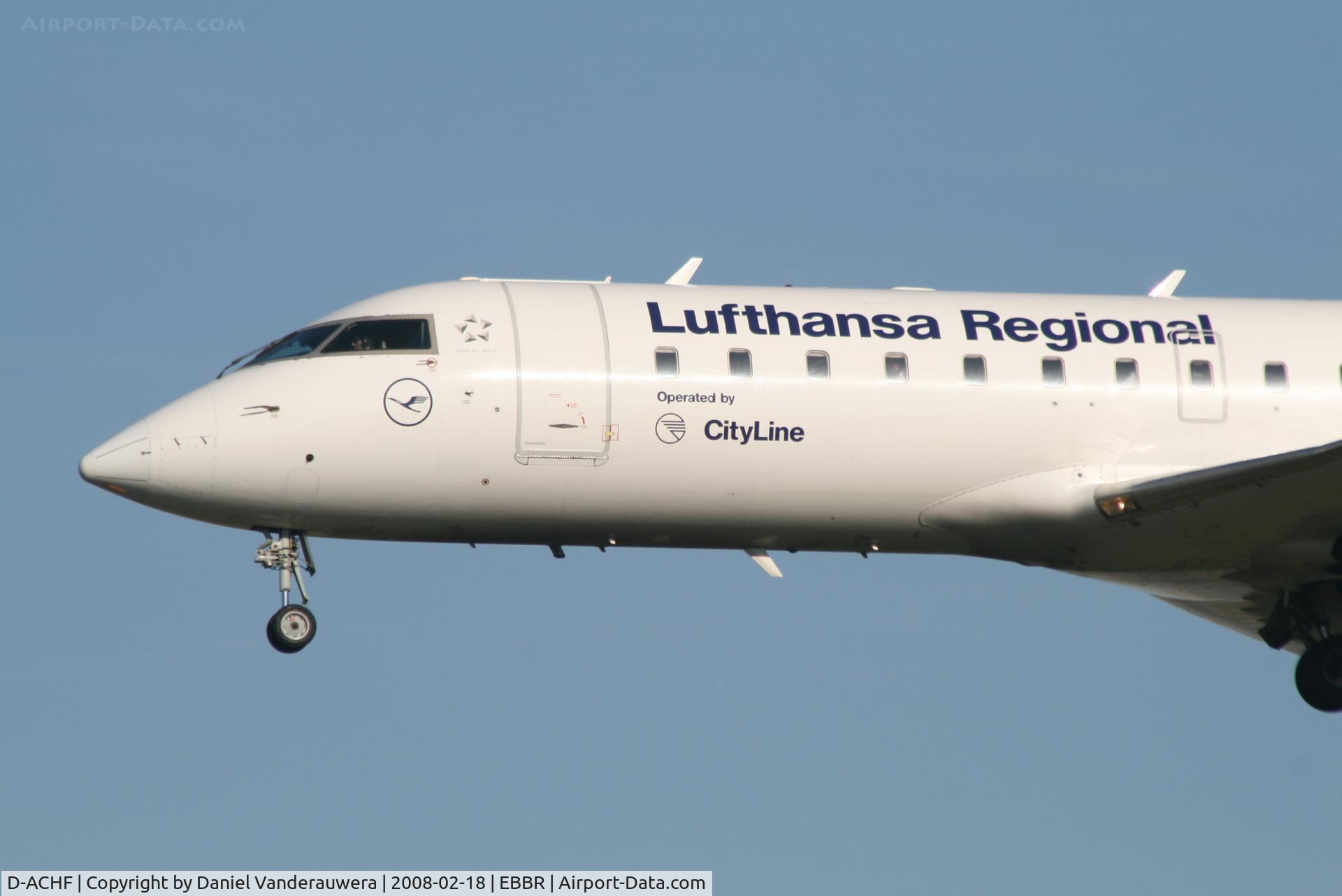 D-ACHF, 2000 Canadair CRJ-200LR (CL-600-2B19) C/N 7431, descending to rwy 25L